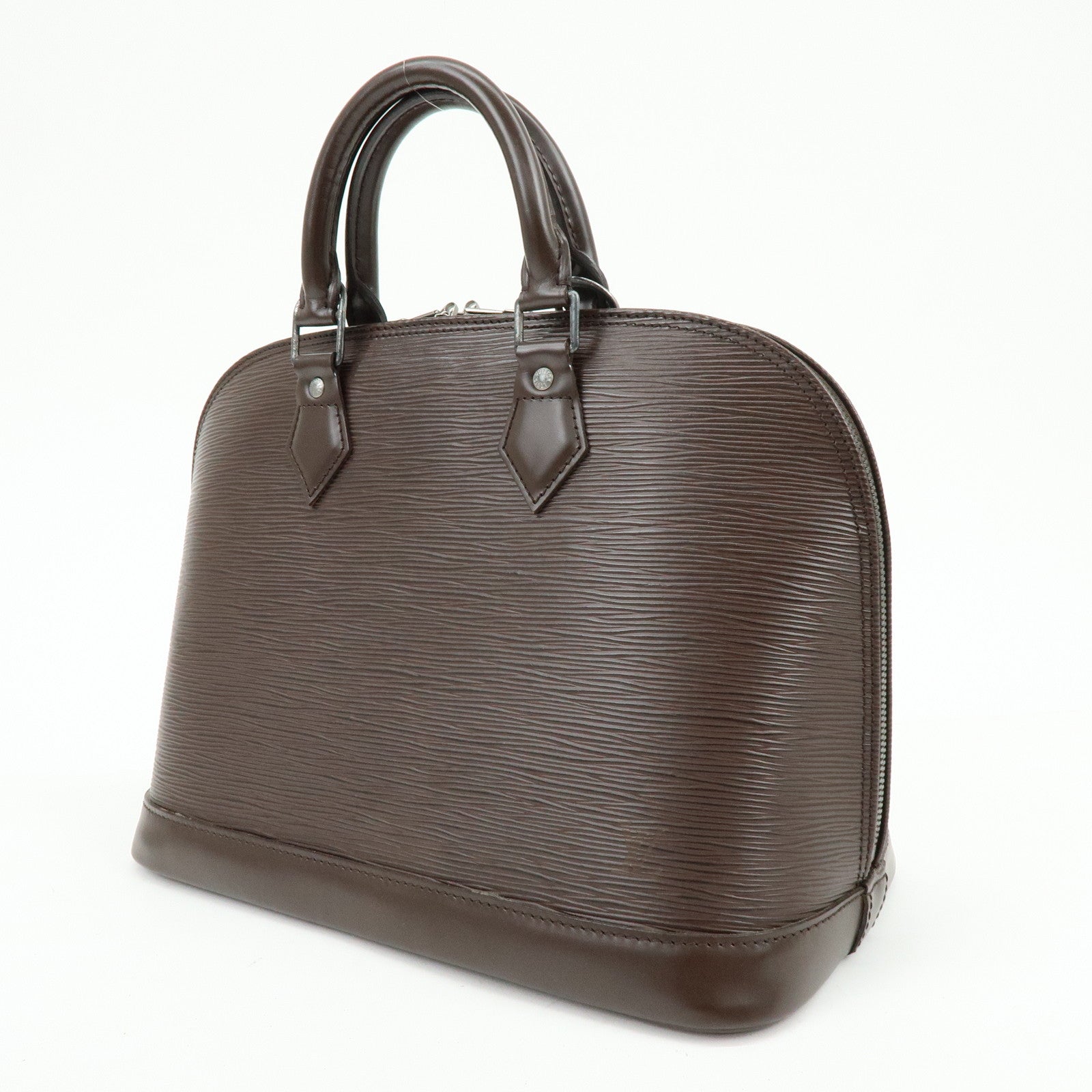 Louis Vuitton Epi Leather Alma Hand Bag Mocha Brown M5214D