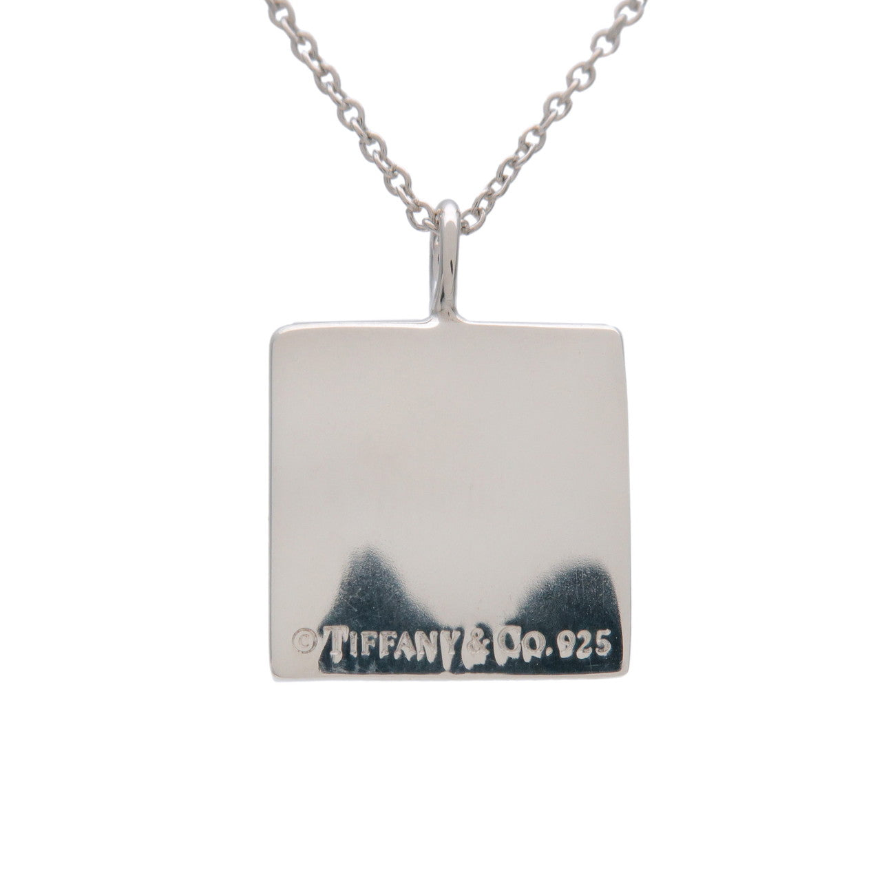 Tiffany & Co Notes Square Necklace SV925 Silver