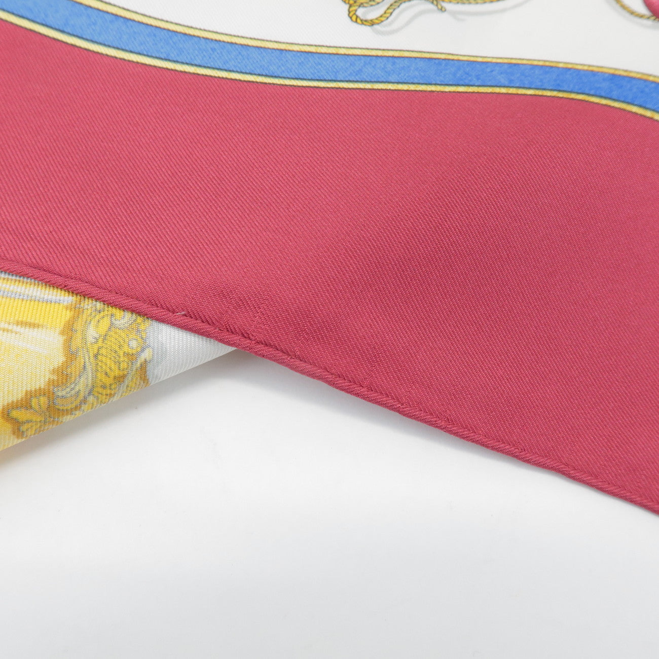 HERMES Carre 90 Silk 100% Scarf Pourvu qu'on ait l'ivresse Bordeaux