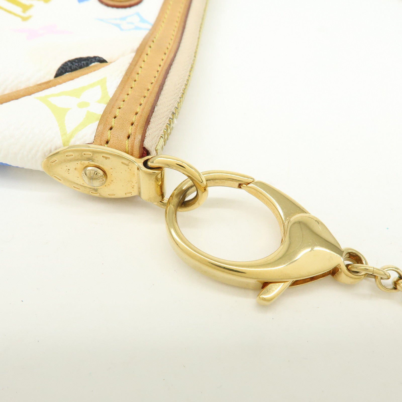 Louis Vuitton Monogram Multicolor Pochette Milla MM Blanc M60096
