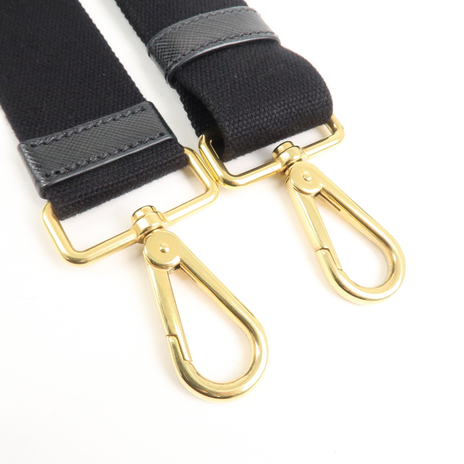 PRADA Canapa Mini Canvas 2Way Hand Bag Tote Bag Black 1BG439 Used