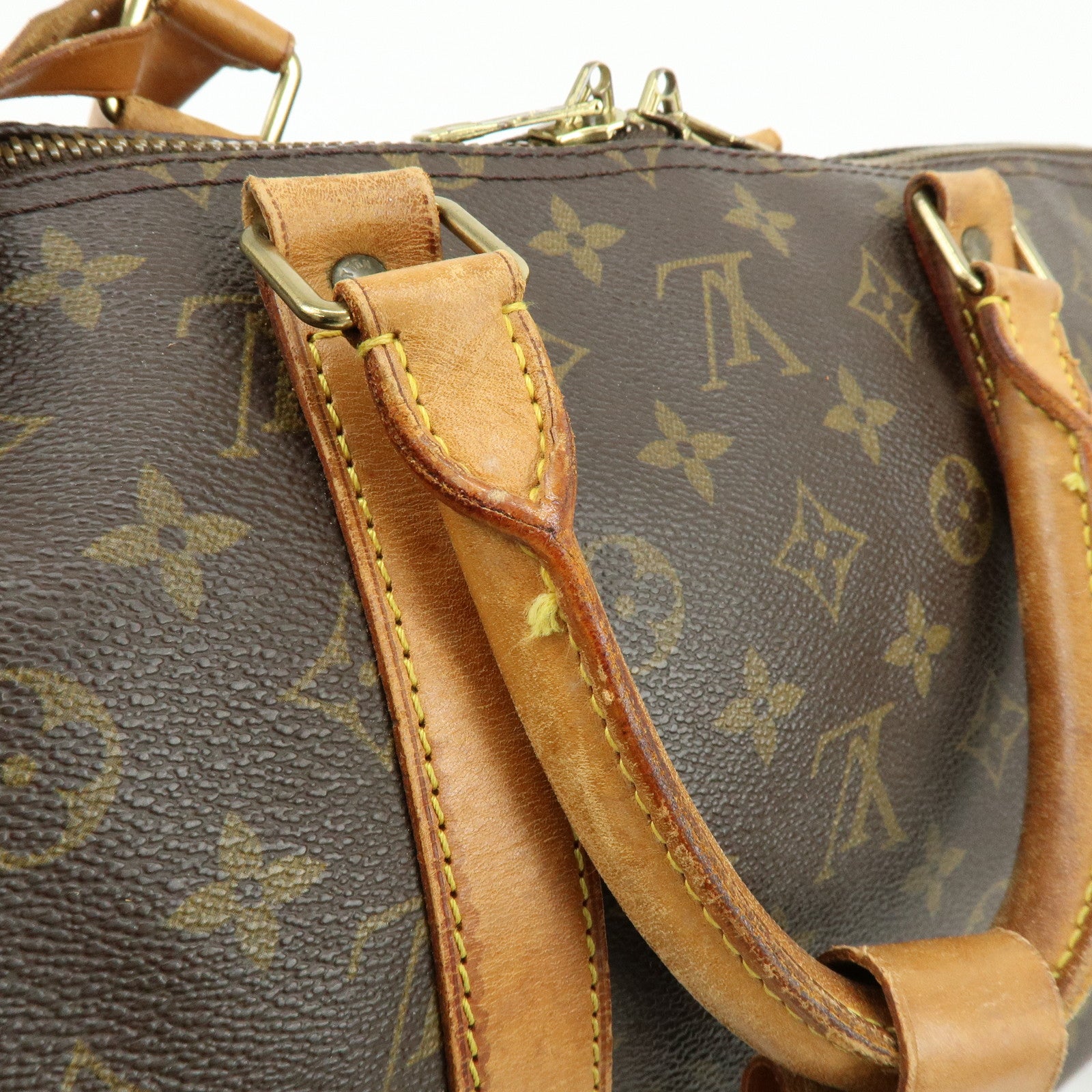 Louis Vuitton Monogram Keep All Bandouliere 55 Boston Bag M41414