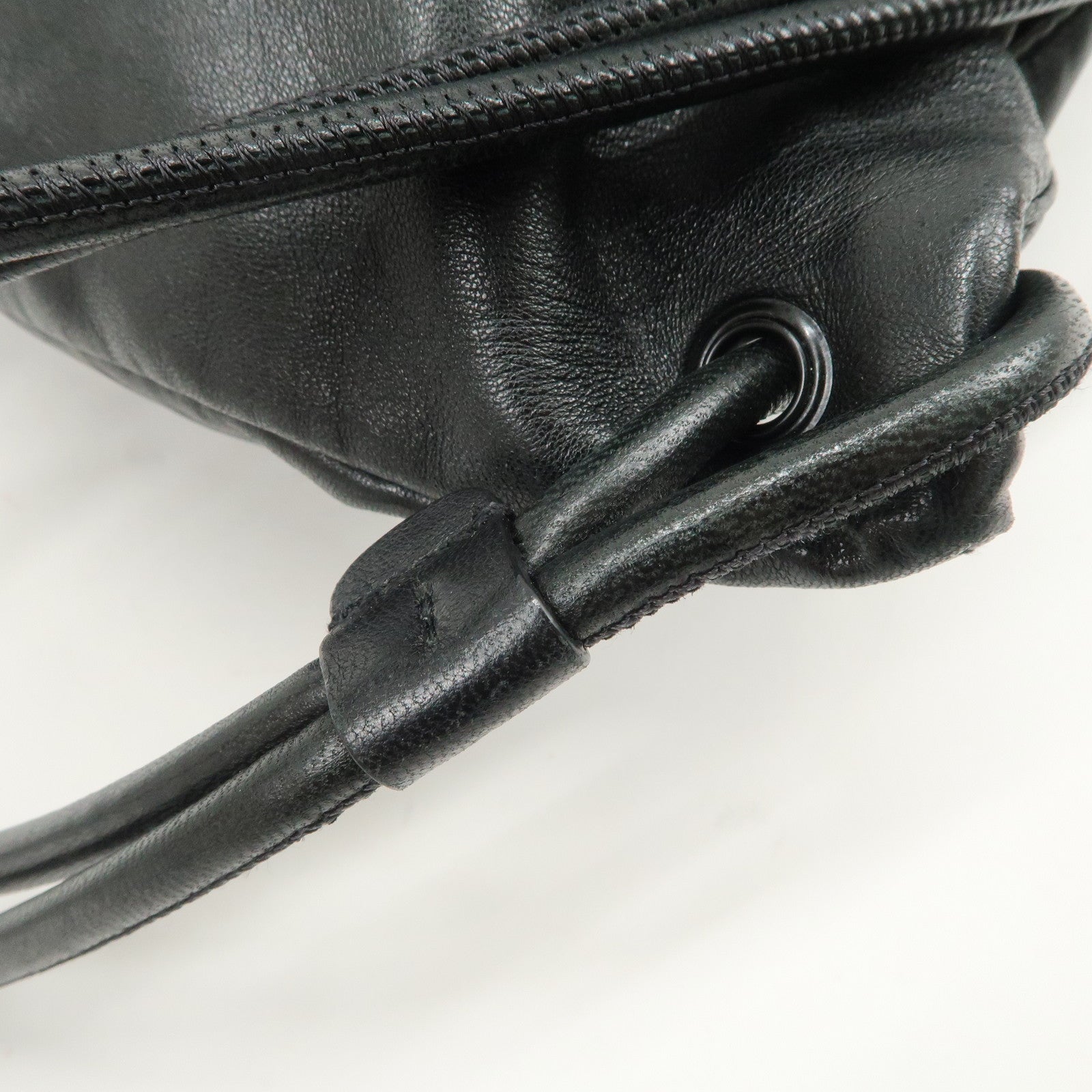 SAINT LAURENT PARIS TEDDY Lambskin Drawstring Backpack 553919