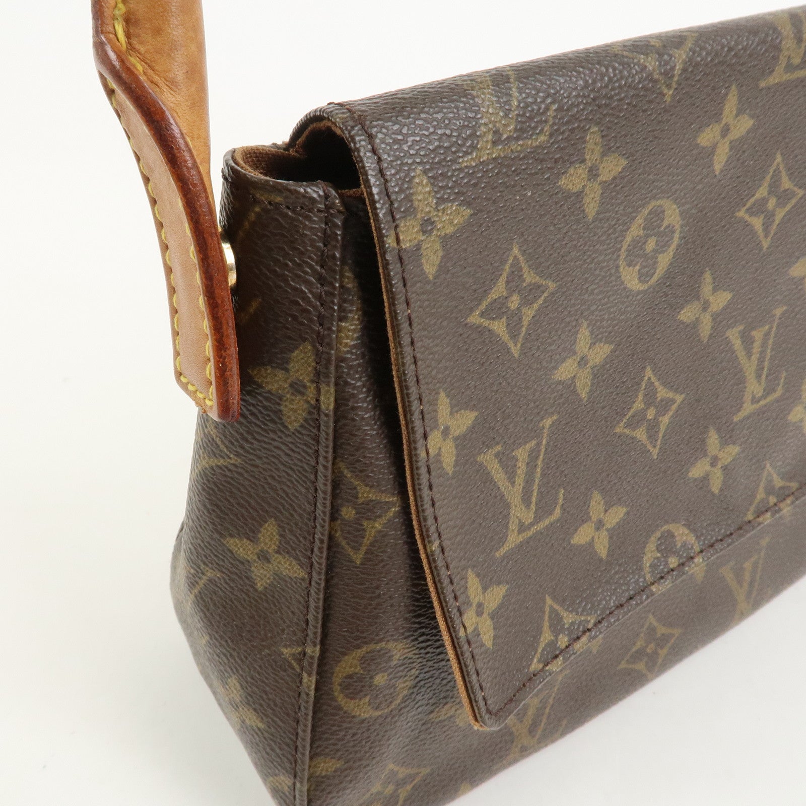 Louis Vuitton Monogram Mini Looping Shoulder Bag Brown M51147