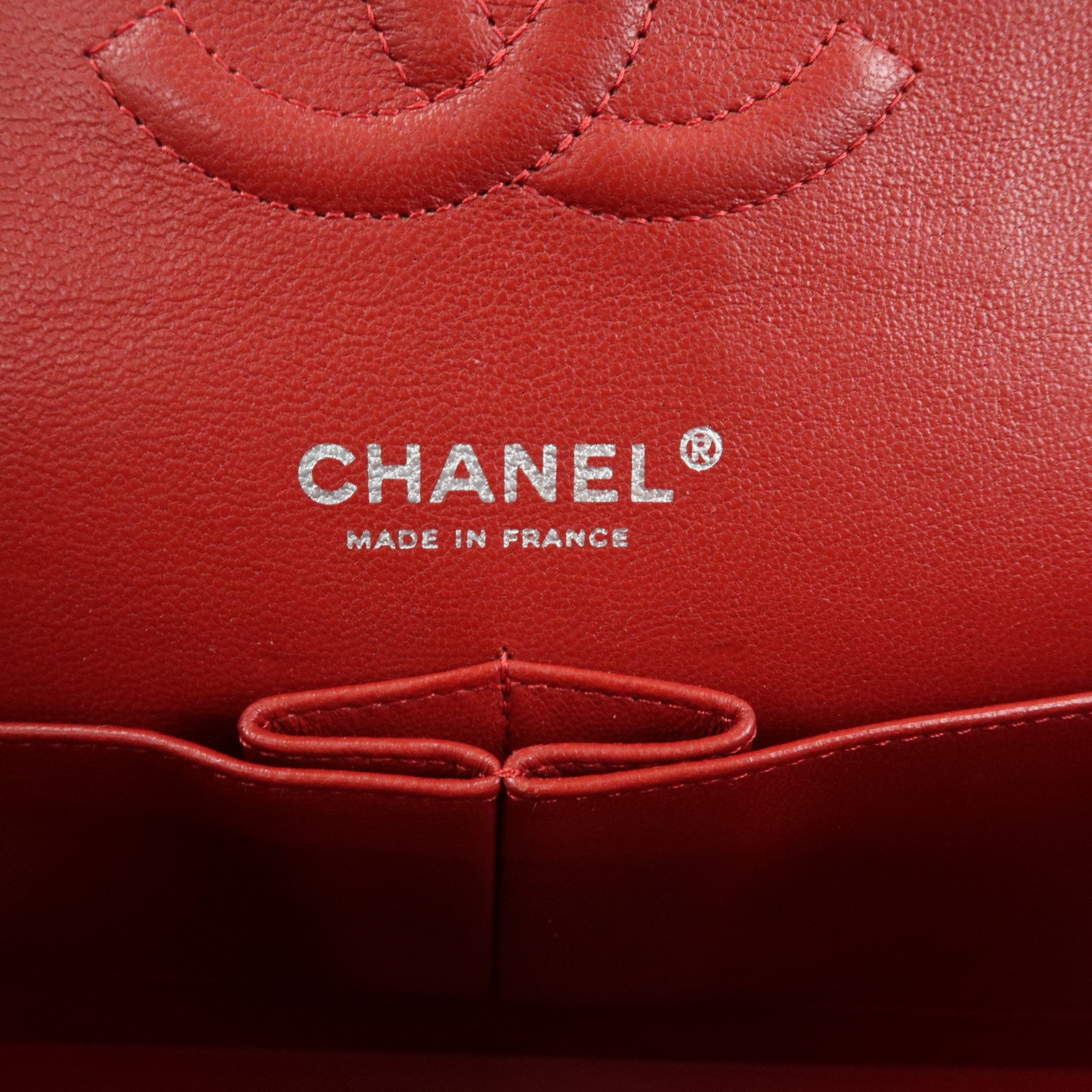 CHANEL COCO Mark Matelasse 25 Double Flap Chain Shoulder Bag A01112