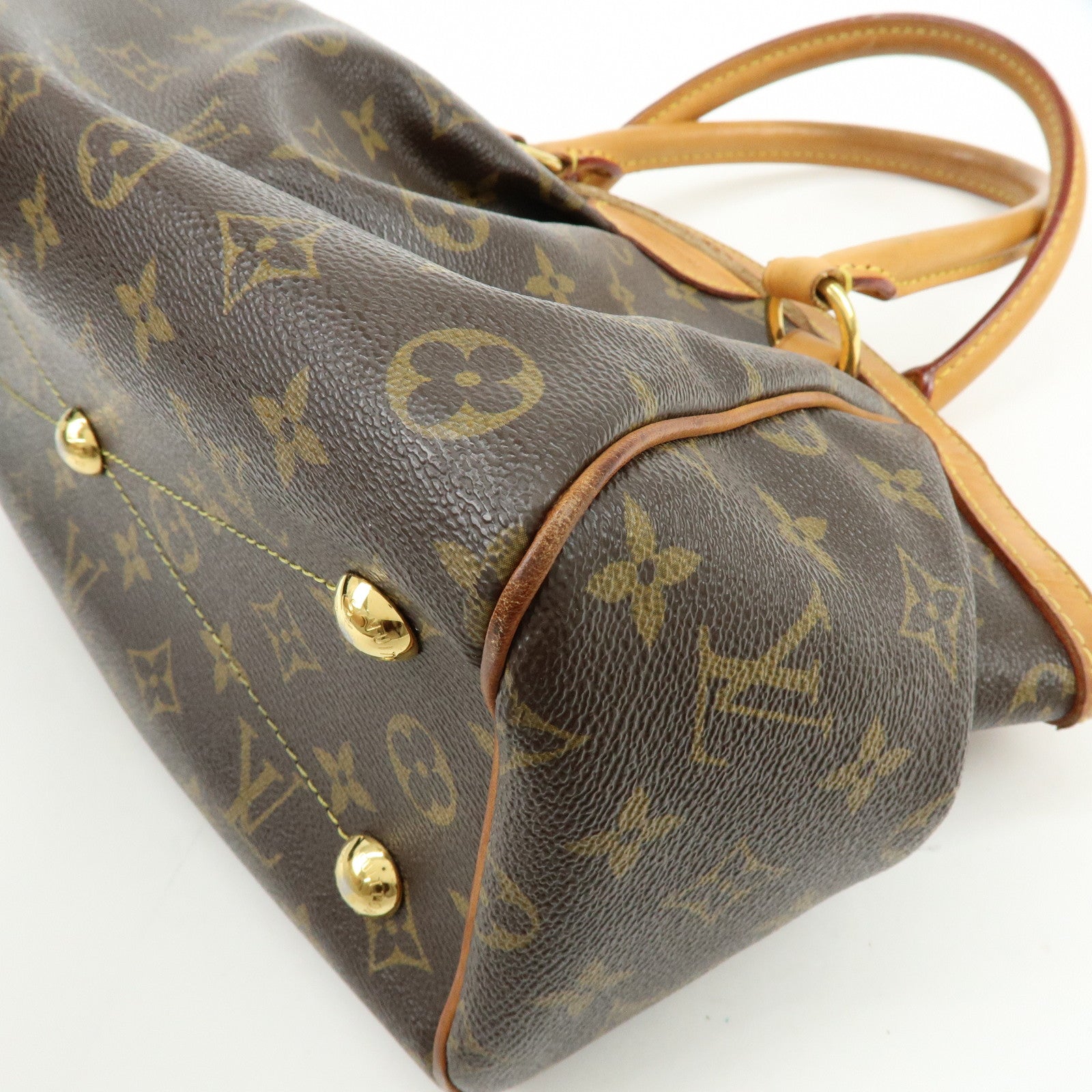 Louis Vuitton Monogram Tivoli PM Hand Bag Shoulder Bag Brown M40143