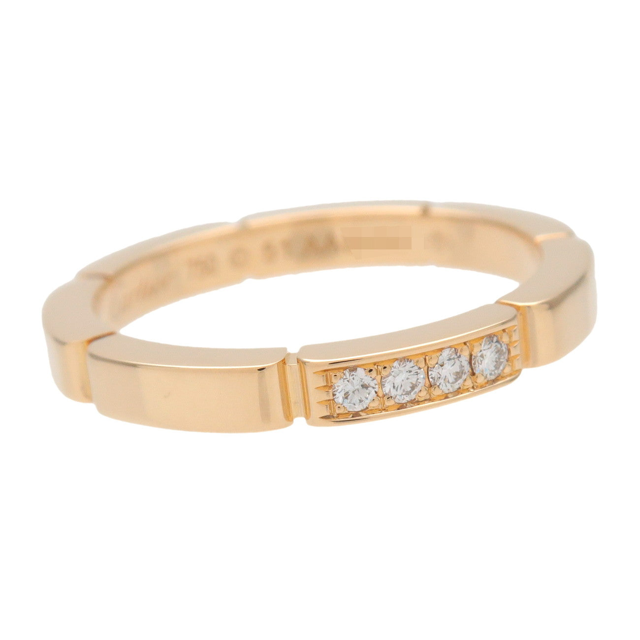 Cartier Maillon Panthere 4P Diamond Ring 750YG #51 US5.5 EU51