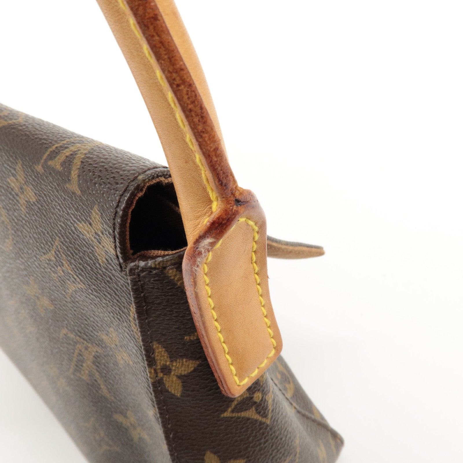 Louis Vuitton Monogram Mini Looping Shoulder Bag Brown M51147 Used