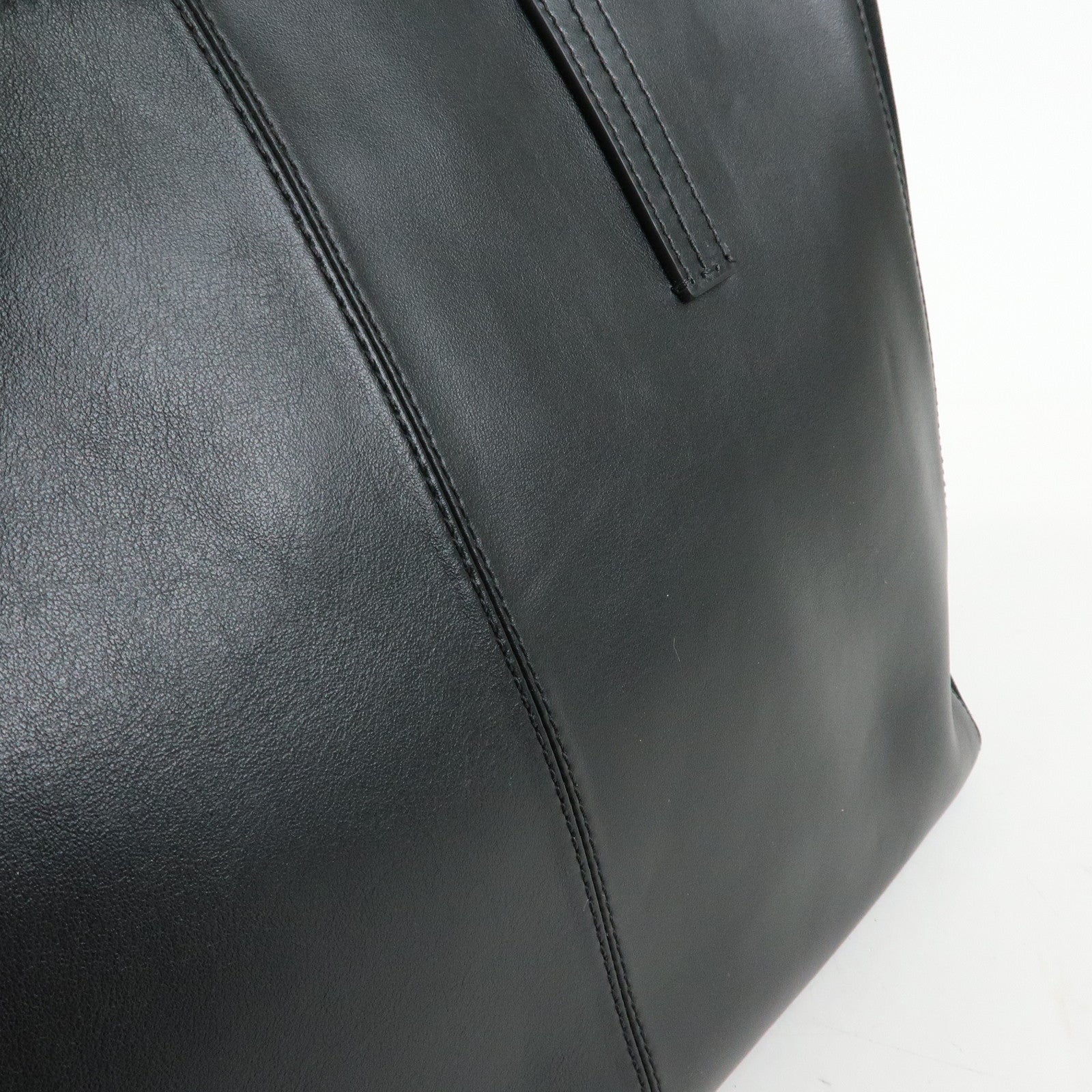 Chloe See By Chloe Leather Suede Tote Bag Shoulder Bag Black