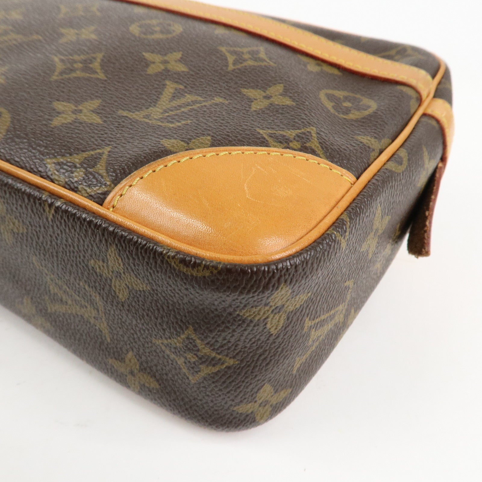 Louis Vuitton Monogram Compiegne 28 Pouch Clutch Bag Brown M51845 Used
