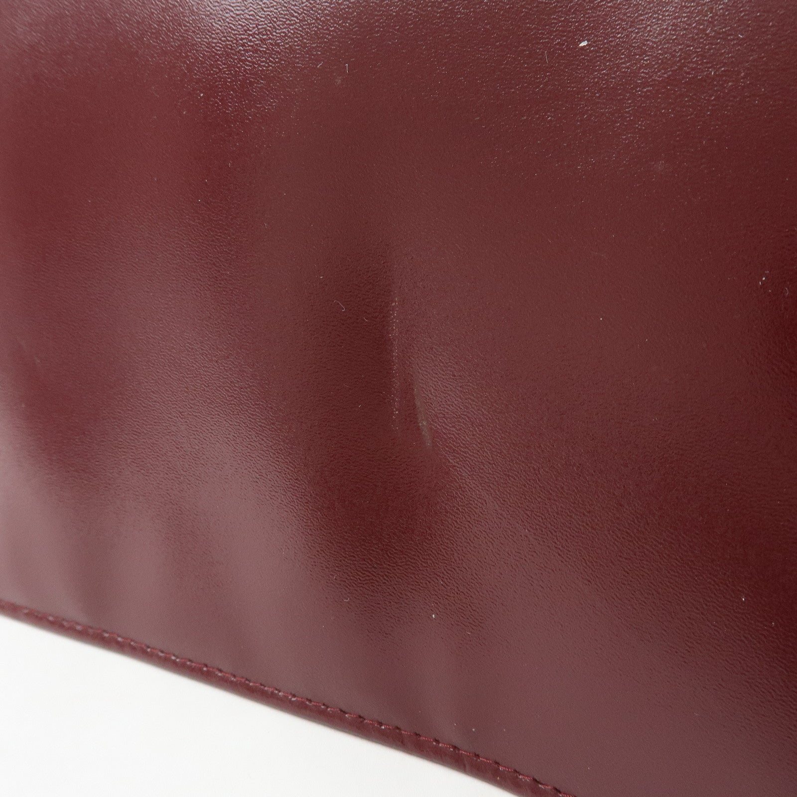 Cartier Must de Cartier Leather Shoulder Bag Crossbody Bag Bordeaux