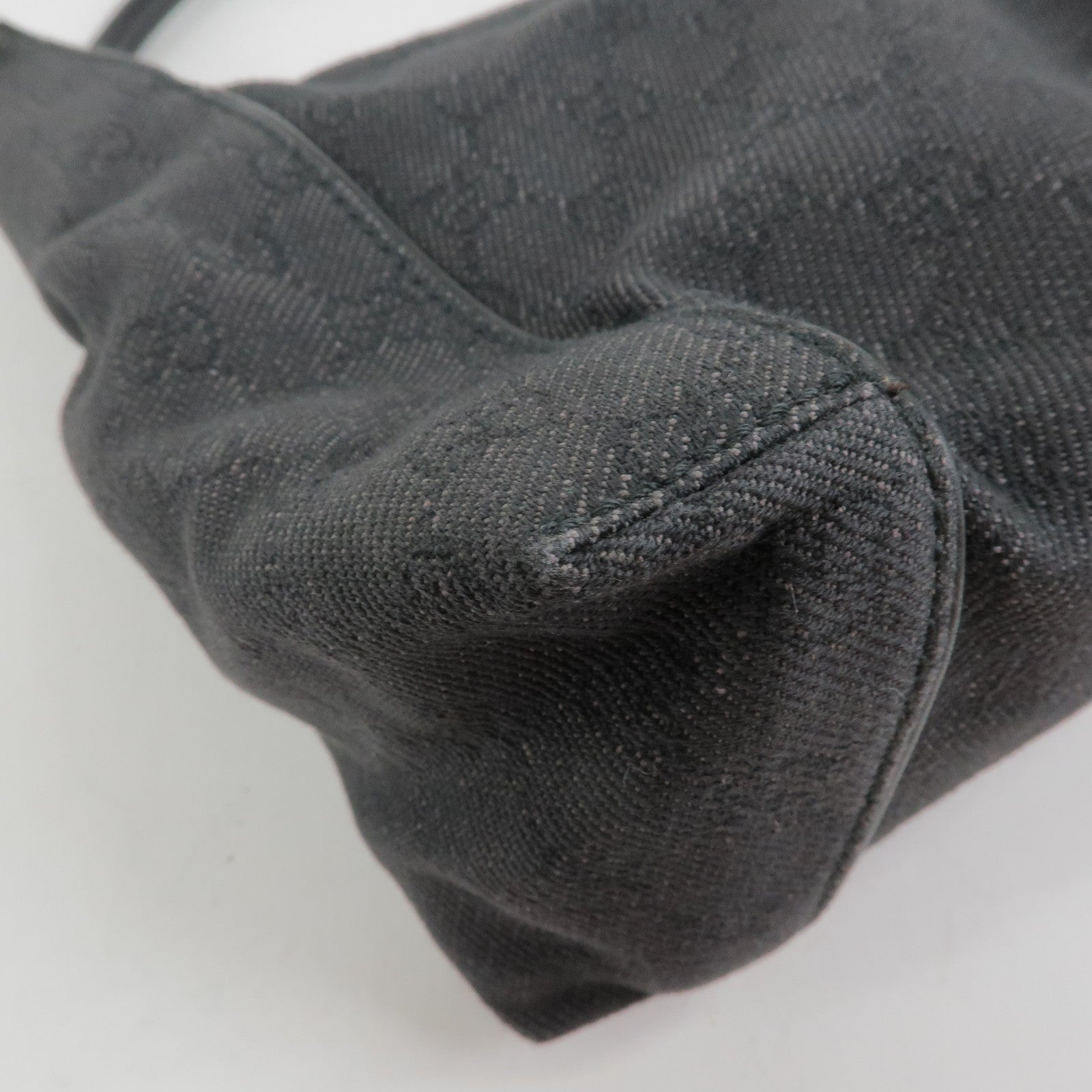 GUCCI GG Monogram Leather Shoulder Bag Hand Bag Black 101333