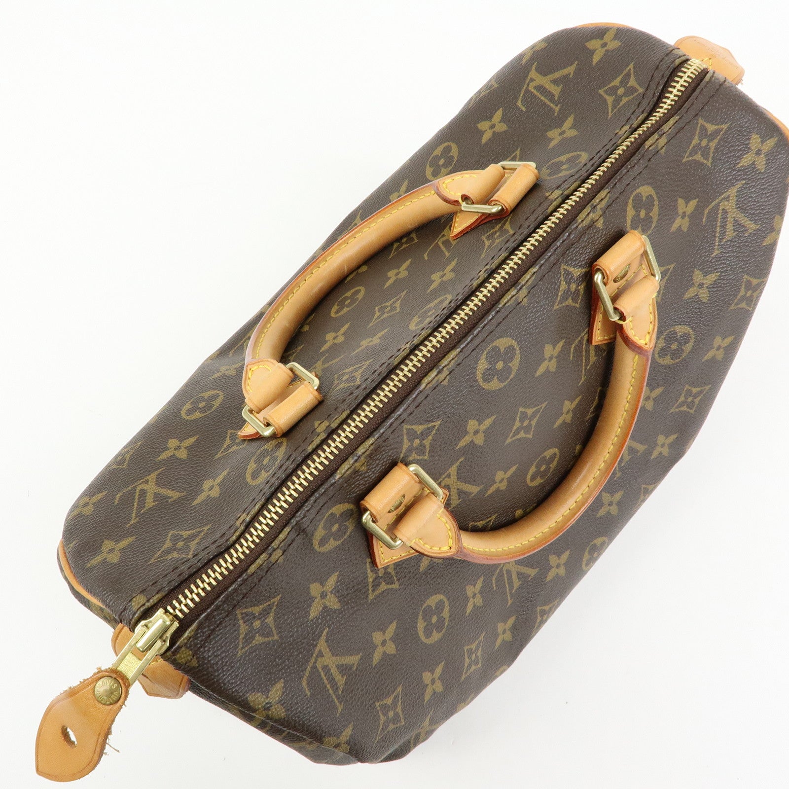Louis Vuitton Monogram Speedy 30 Boston Bag Hand Bag Brown M41526