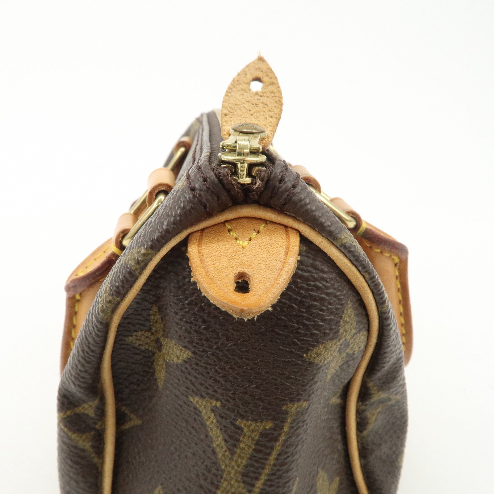 Louis Vuitton Monogram Canvas Mini Speedy Hand Bag Brown M41534