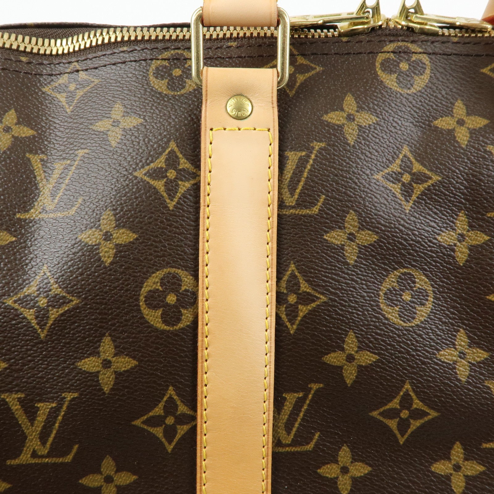 Louis Vuitton Monogram Keep All Bandouliere 45 Boston Bag M41418