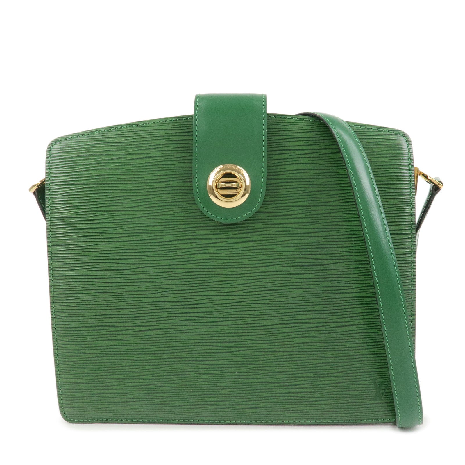 Louis Vuitton Epi Capucines Leather Shoulder Bag BorneoGreen M52344