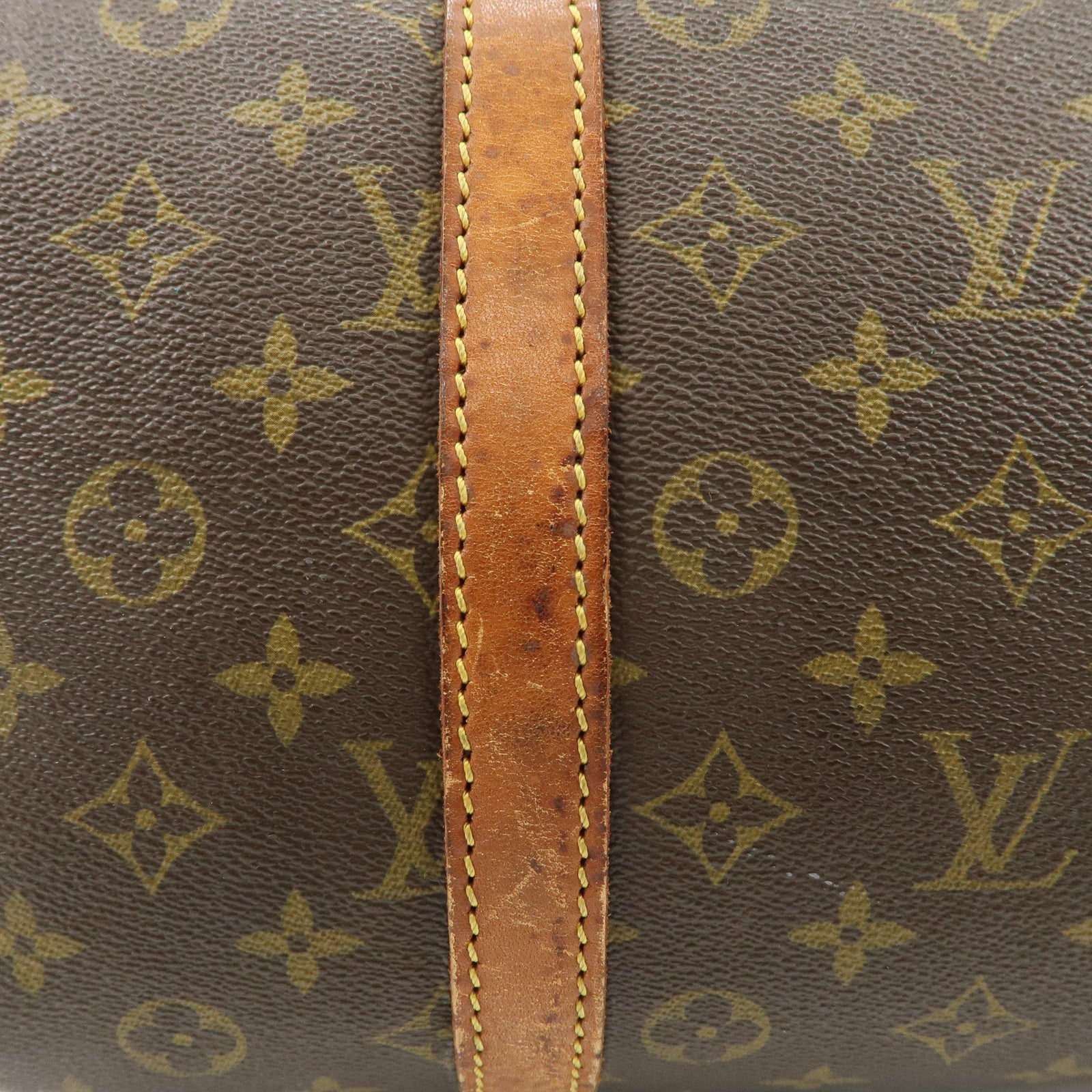 Louis Vuitton Monogram Sac Souple 35 Boston Bag Brown M41626