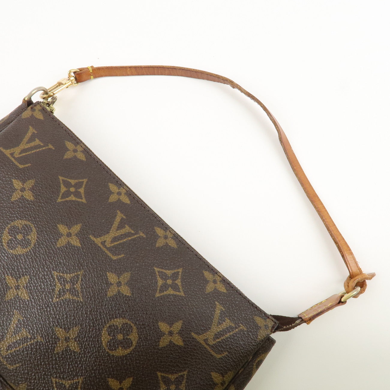 Louis Vuitton Monogram Pochette Accessoires Hand Bag Brown M51980 Used