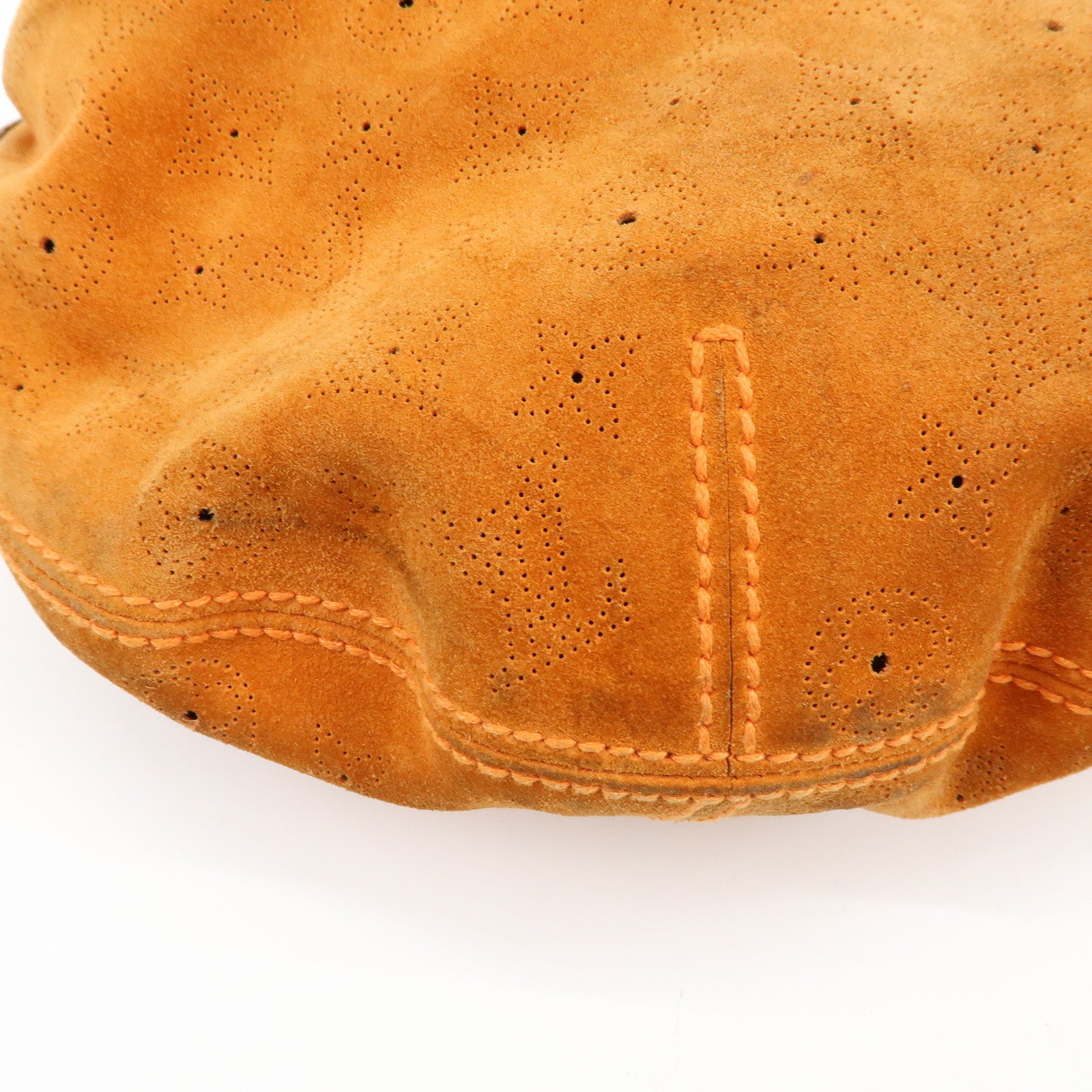 Louis Vuitton Monogram Onata GM Suede Shoulder Bag Orange M95119