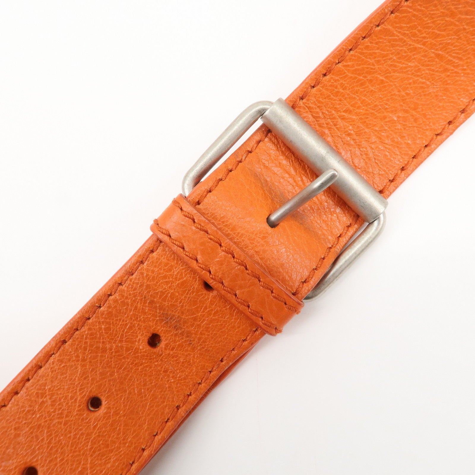 BALENCIAGA Neo Lift Leather Body Bag Crossbody Bag Orange 341628