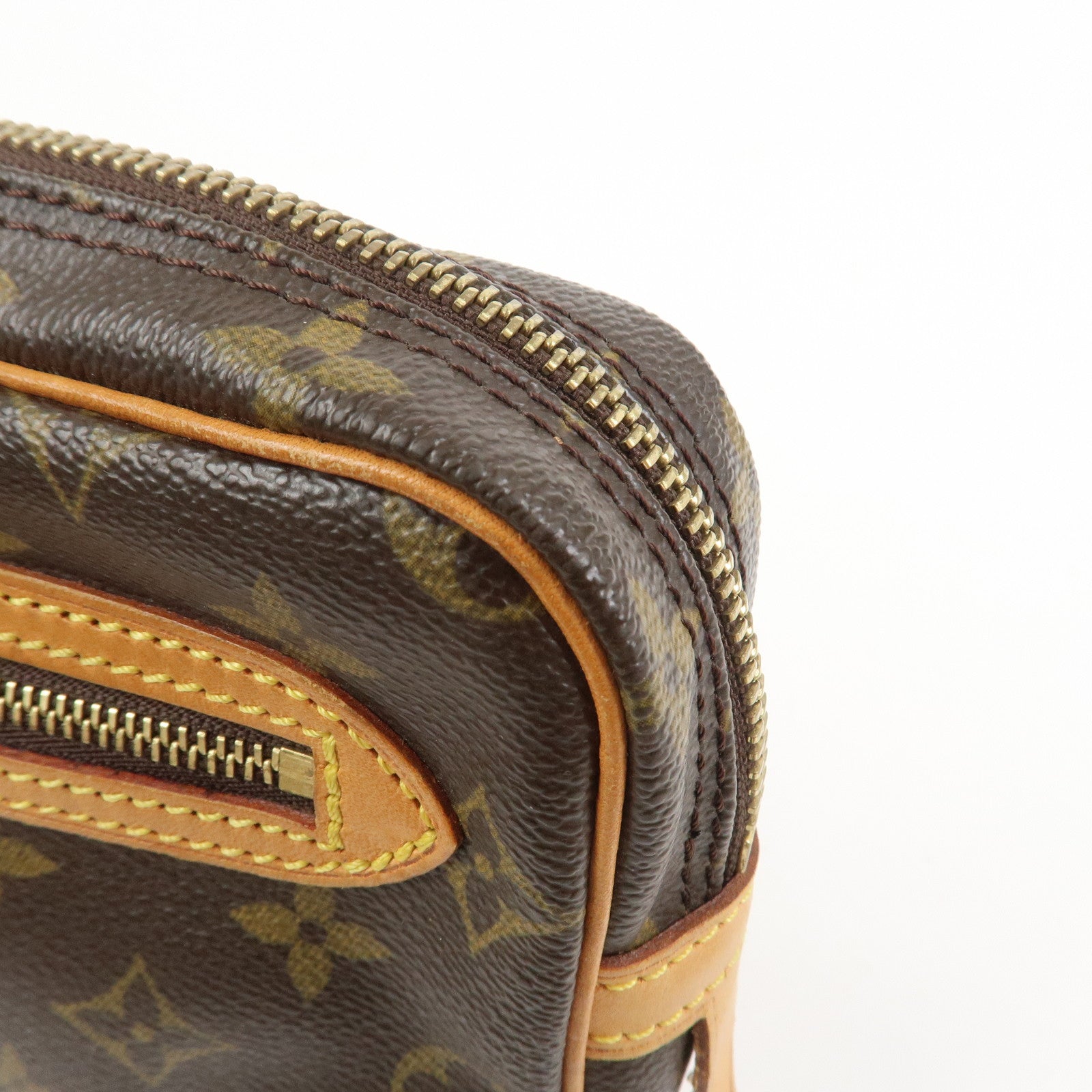 Louis Vuitton Monogram Marly Dragonne GM Clutch Bag Brown M51825