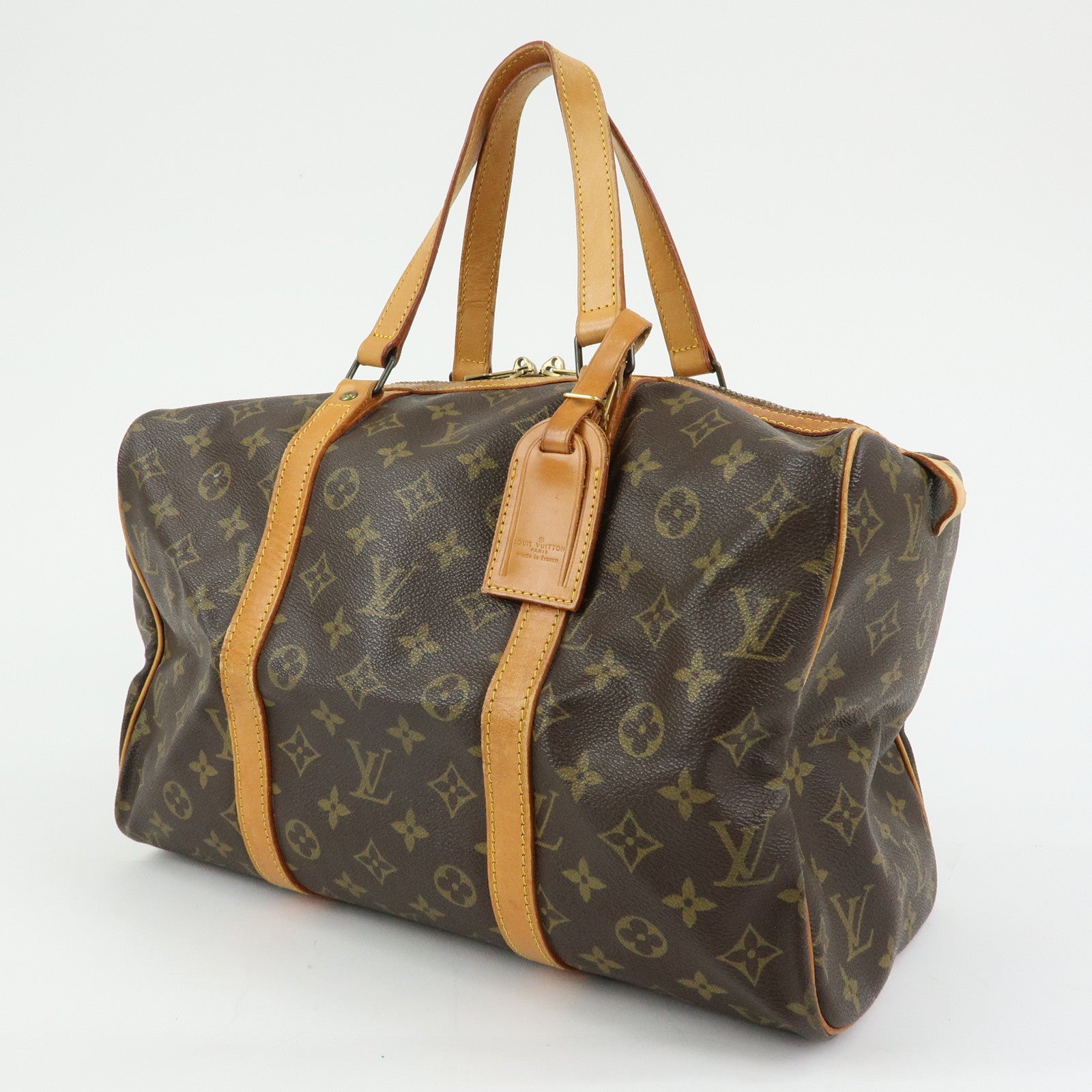 Louis Vuitton Monogram Sac Souple 35 Boston Bag Brown M41626
