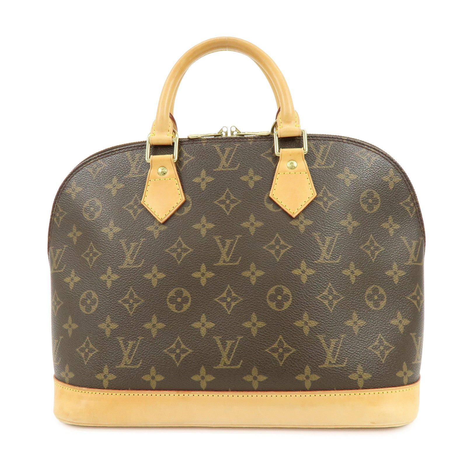 Louis Vuitton Monogram Alma Hand Bag Brown M51130