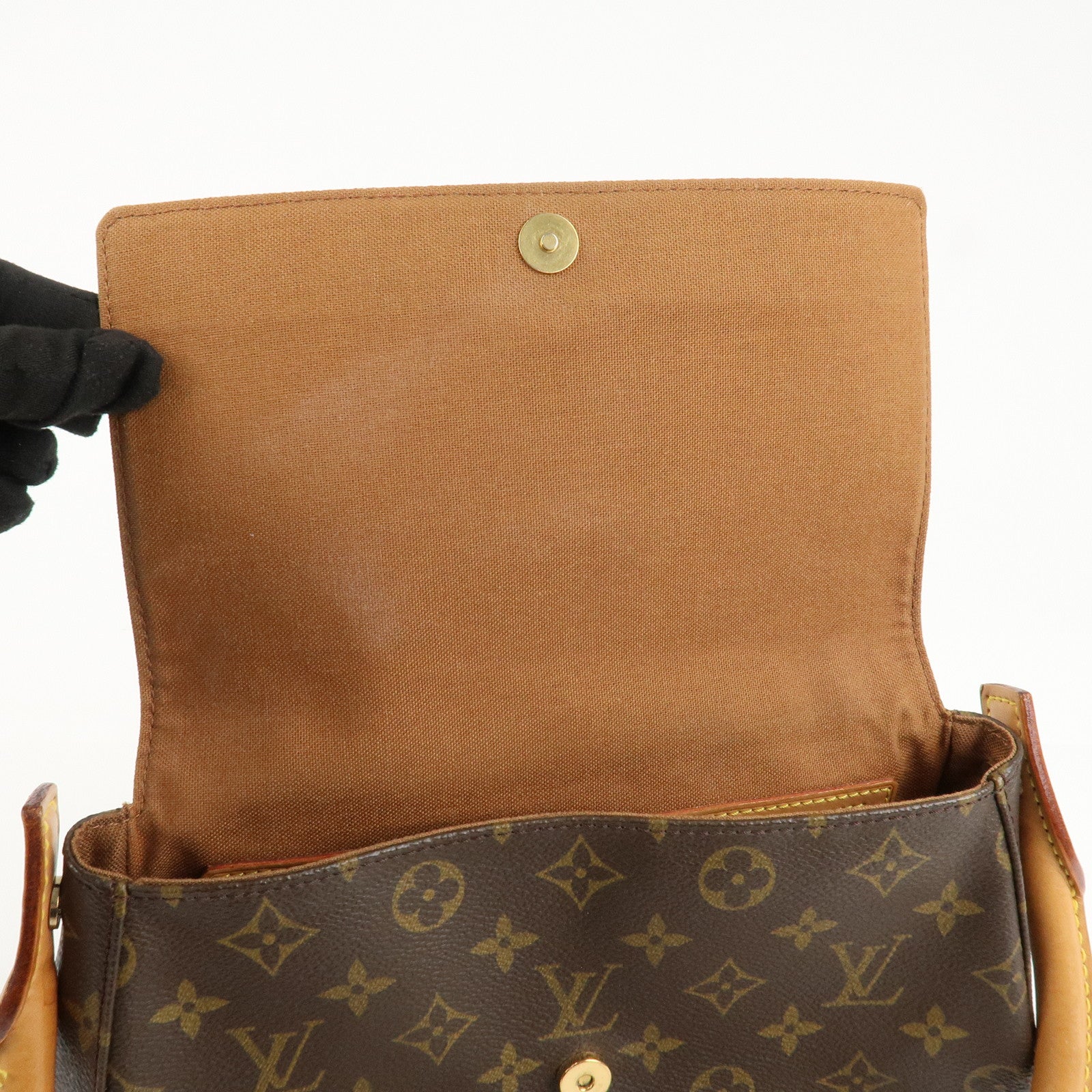 Louis Vuitton Monogram Mini Looping Shoulder Bag Brown M51147 Used