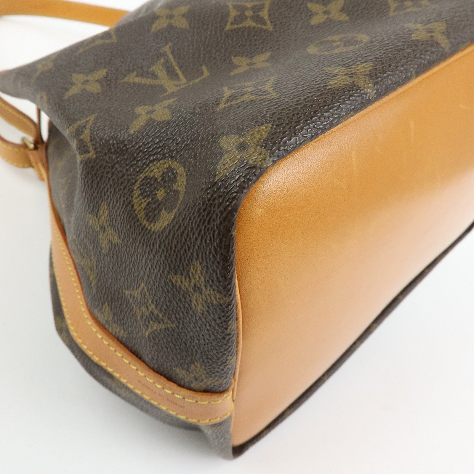 Louis Vuitton Monogram Petit Noe Shoulder Bag Brown M42226