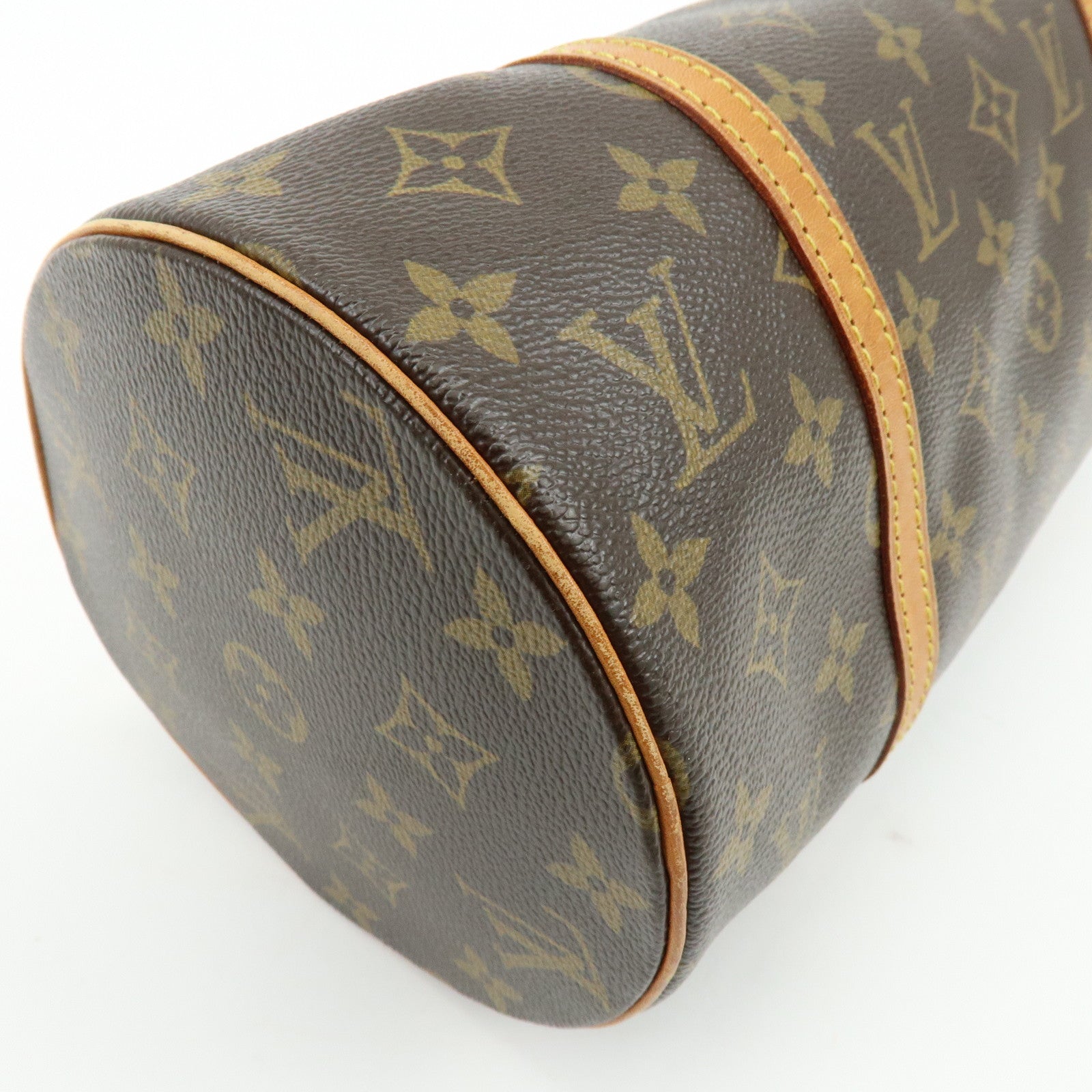 Louis Vuitton Monogram Papillon 30 Hand Bag Brown M51385