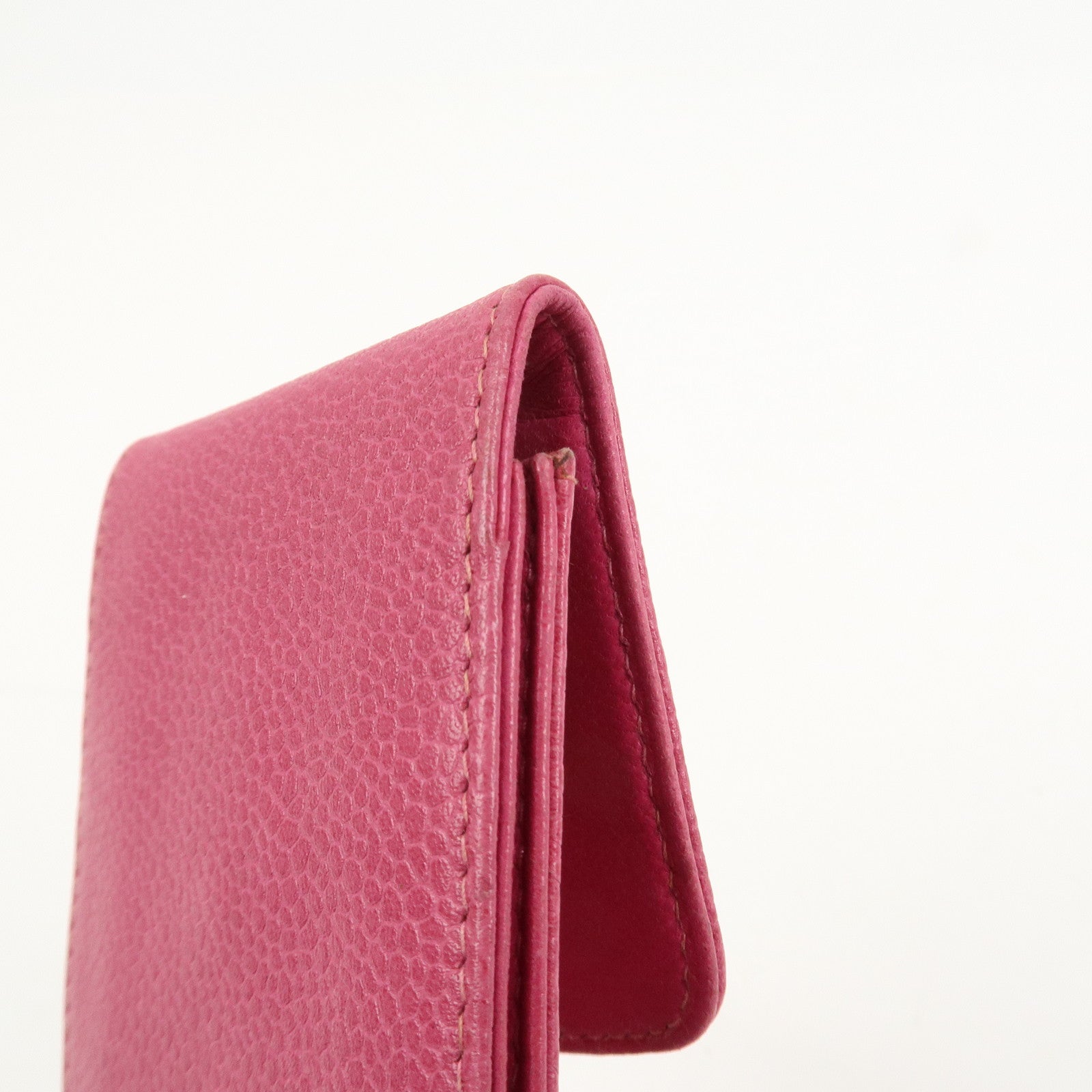 CHANEL COCO Mark Caviarskin Leather Cigarette Case Pink