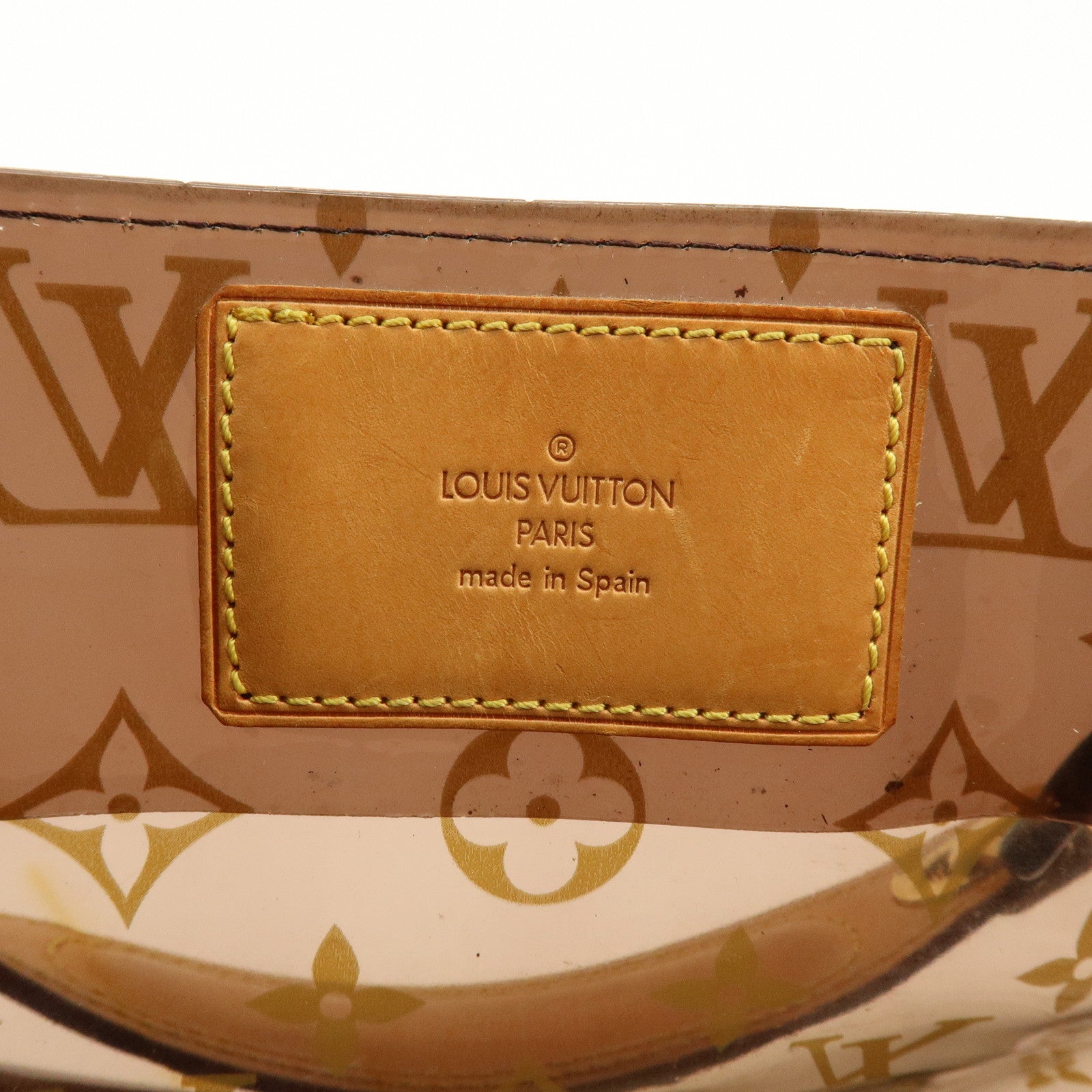 Louis Vuitton Monogram Cabas Ambre PM Tote Bag Clear Brown M92502