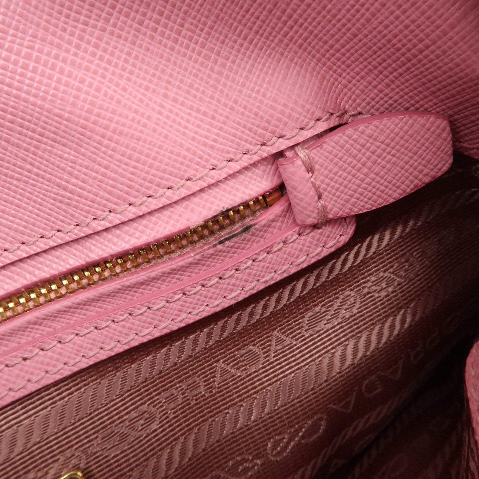 PRADA Triangle Logo Saffiano Leather Promenade Small 2WayBag BL0838