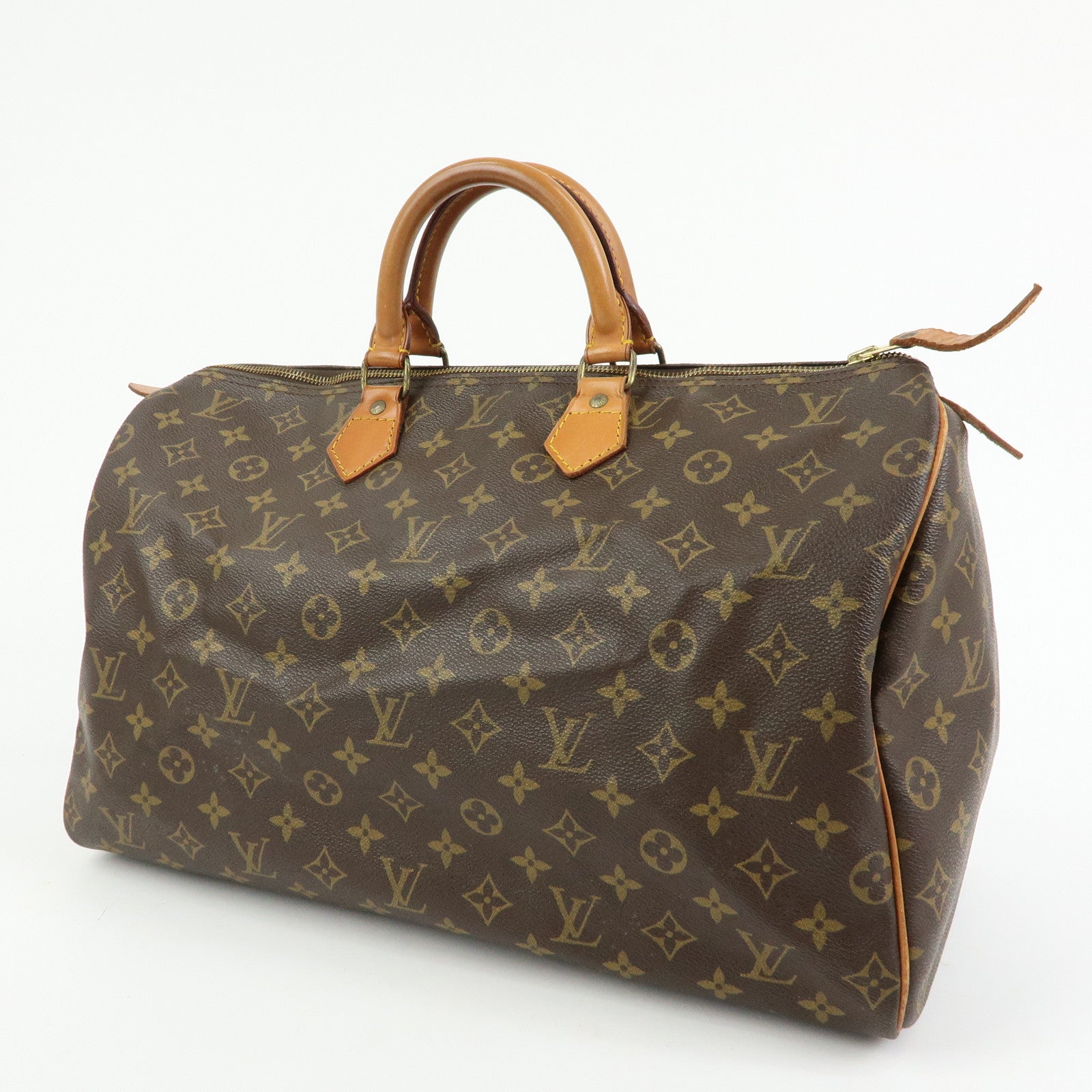 Louis Vuitton Monogram Speedy 40 Hand Bag Boston Bag Brown M41522