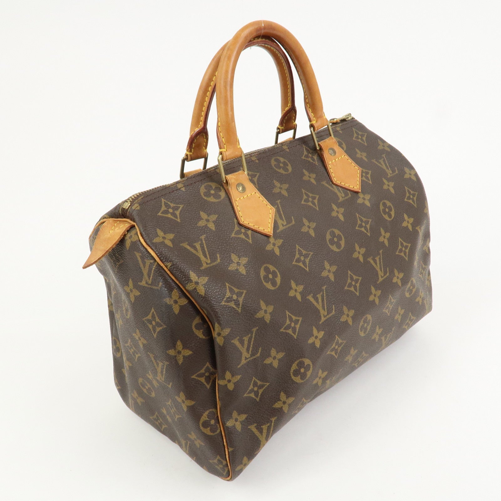Louis Vuitton Monogram Speedy 30 Boston Bag Hand Bag Brown M41526