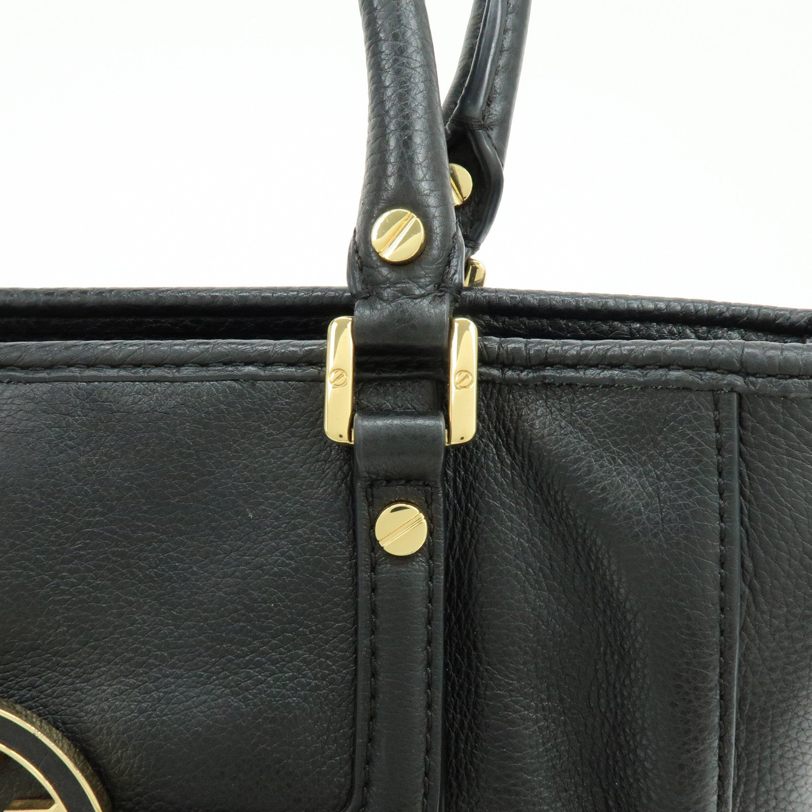 TORY BURCH Amanda Leather 2Way Bag Hand Bag Shoulder Bag Black