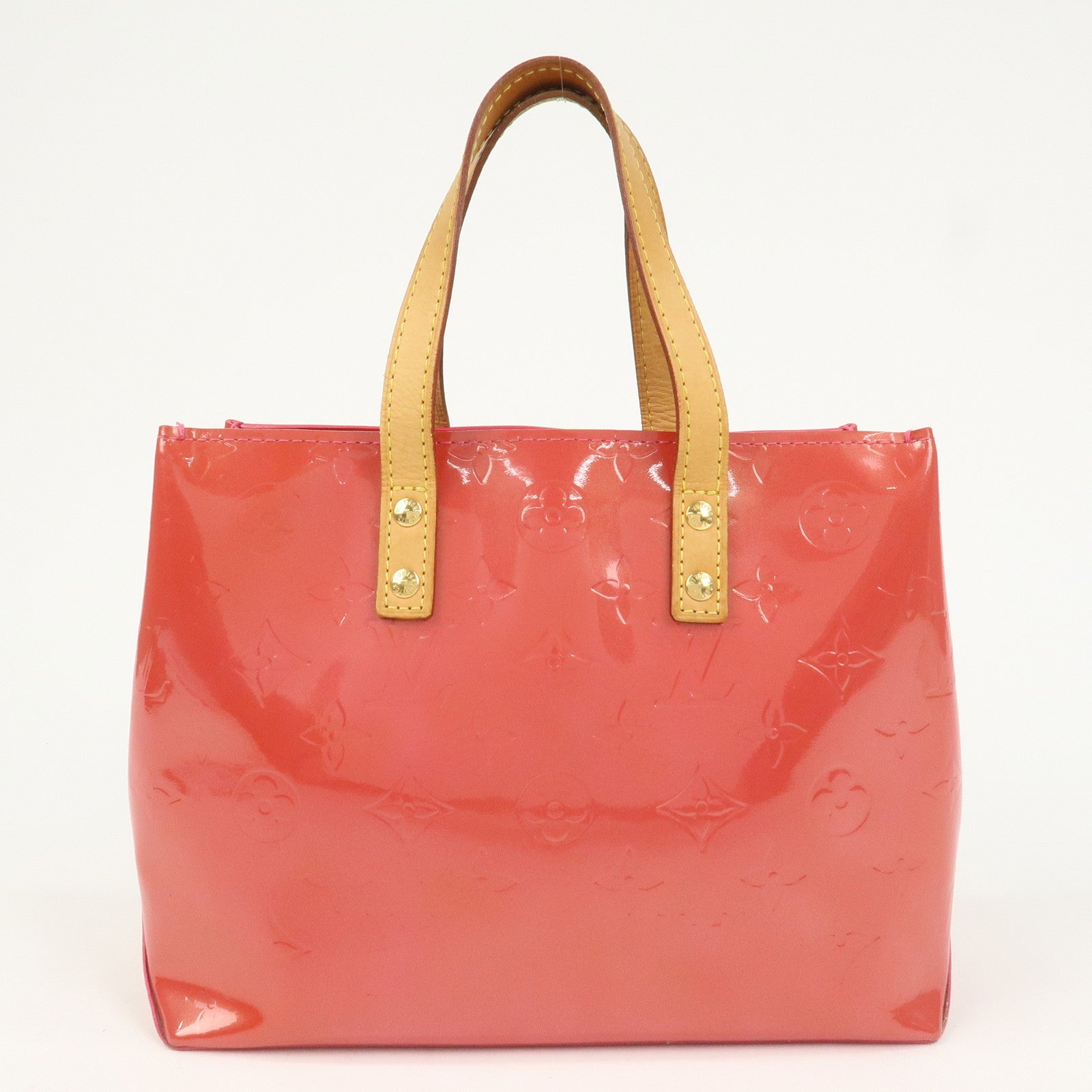 Louis Vuitton Monogram Vernis Lead PM Hand Bag Framboise M9132F