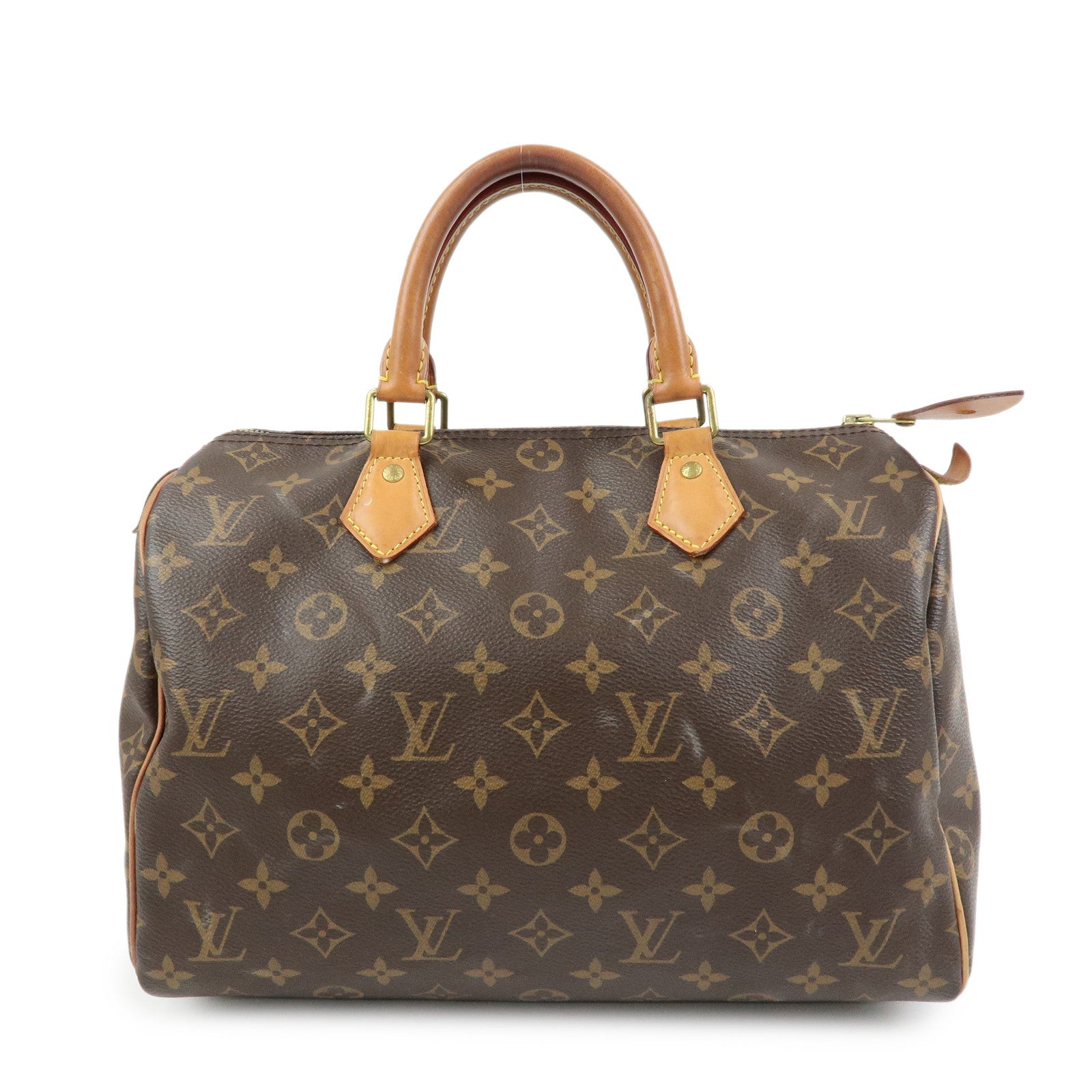 Louis Vuitton Monogram Speedy 30 Boston Bag Hand Bag Brown M41108