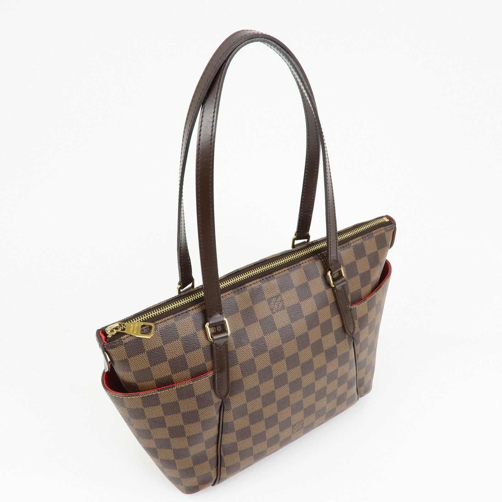 Louis Vuitton Damier Totally PM Canvas Leather Tote Hand Bag N41282