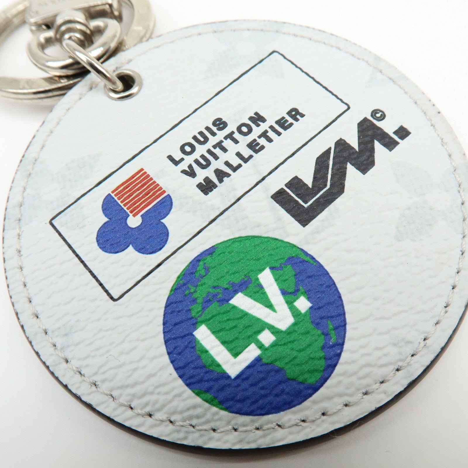 Louis Vuitton Monogram Porte Cles Round Bag Charm Key Holder M68301