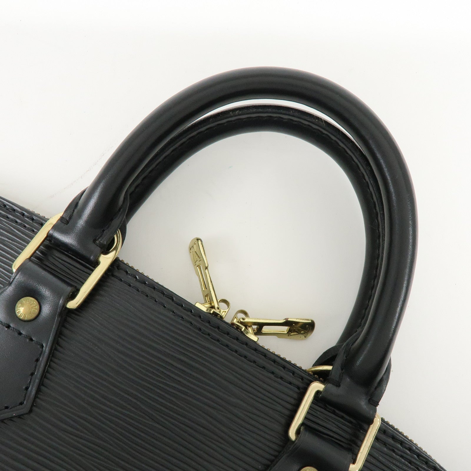 Louis Vuitton Epi Alma Hand Bag Noir Black M52142