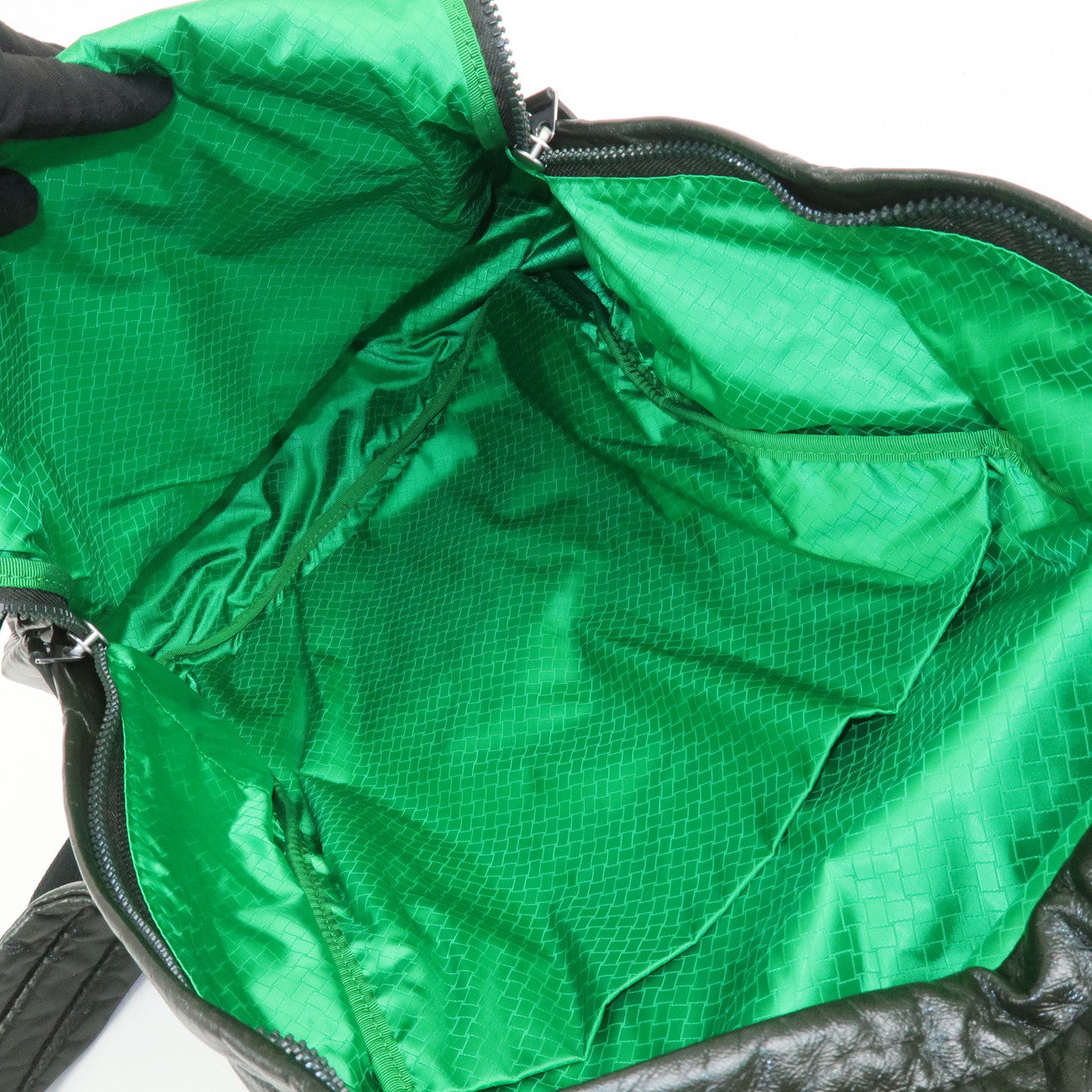 BOTTEGA VENETA Lamb Skin Nylon Medium Archetype Backpack Khaki