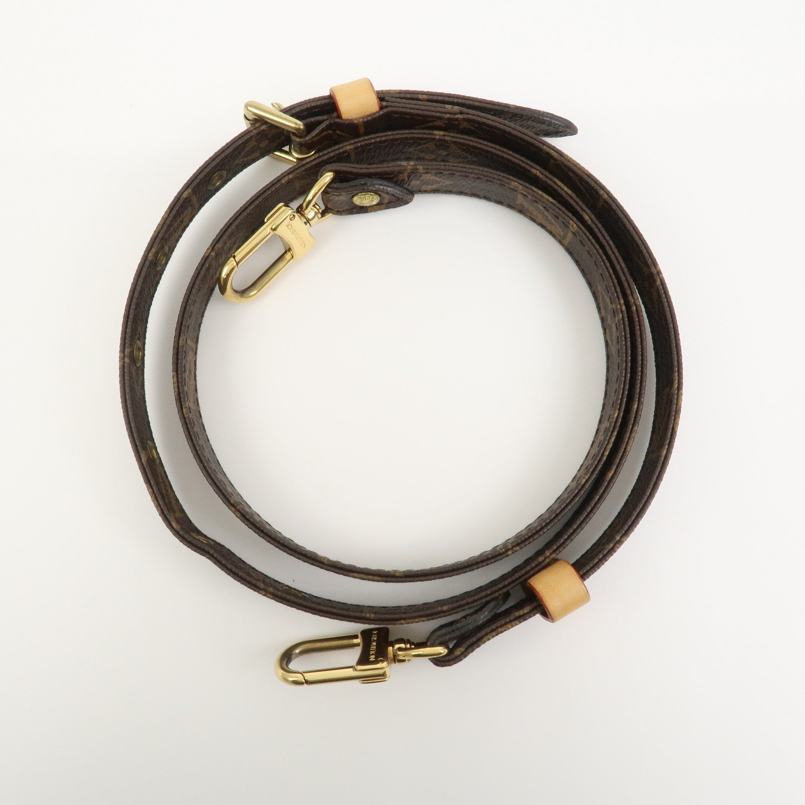 Louis Vuitton Monogram Adjustable Shoulder Strap Brown 120cm J52315