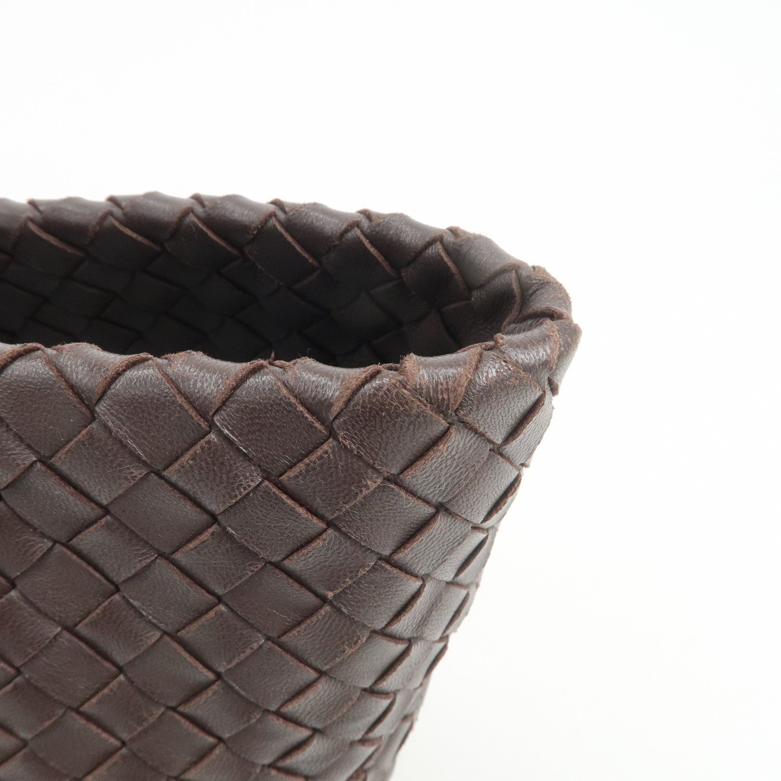 BOTTEGA VENETA Intrecciato Nappa Leather Tote Bag Hand Bag Brown