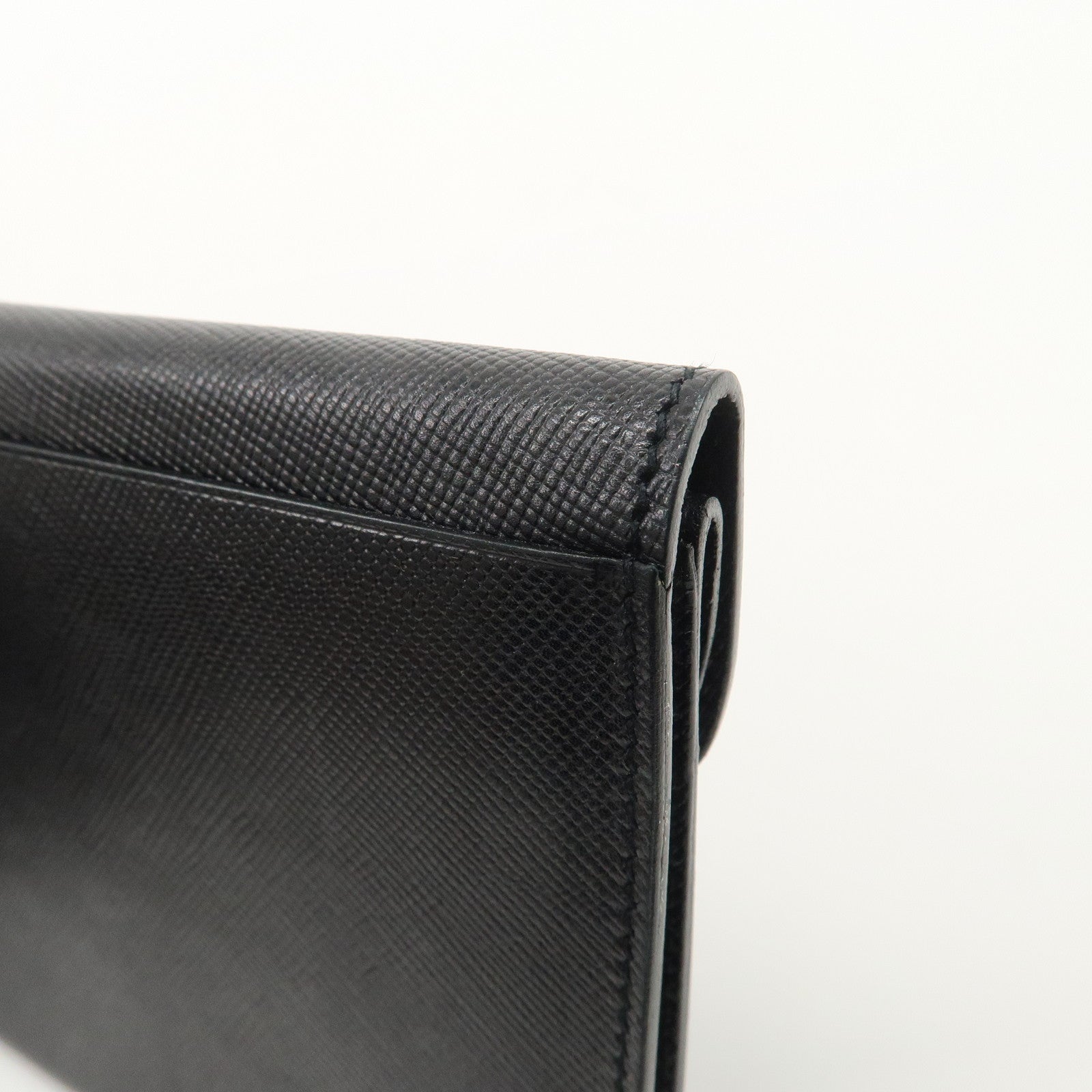 GUCCI Horsebit Leather Long Wallet Black Gold 030.001.0793