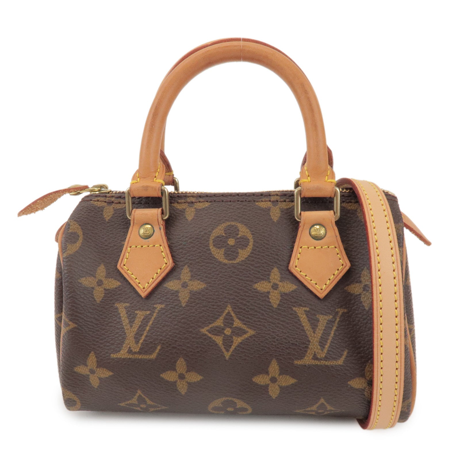 Louis Vuitton Monogram Mini Speedy Hand Bag & Shoulder Strap M41534