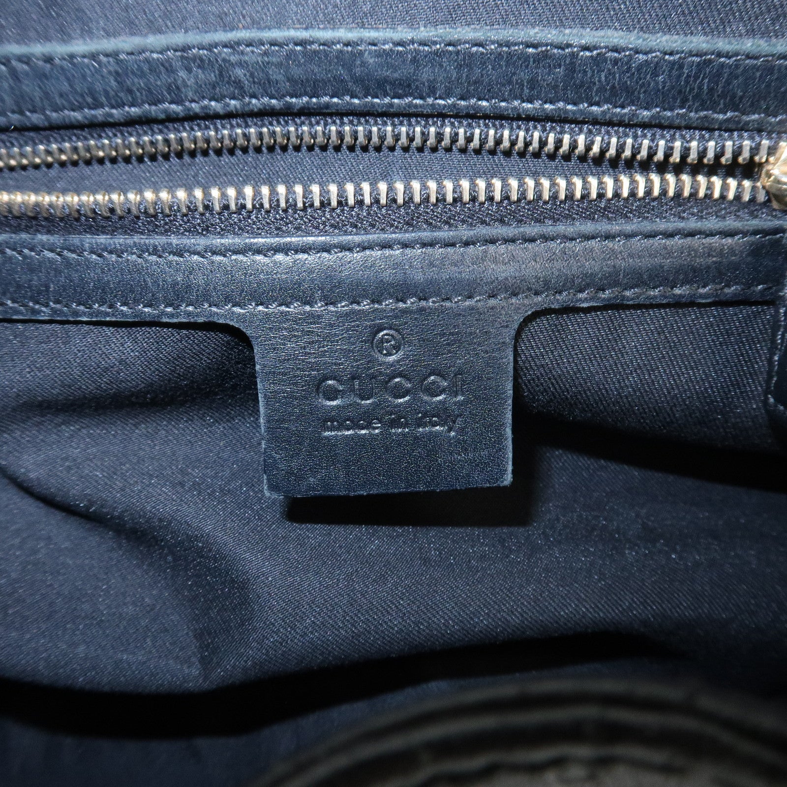 GUCCI New Jackie Guccissima Shoulder Bag Hand Bag Black 145819