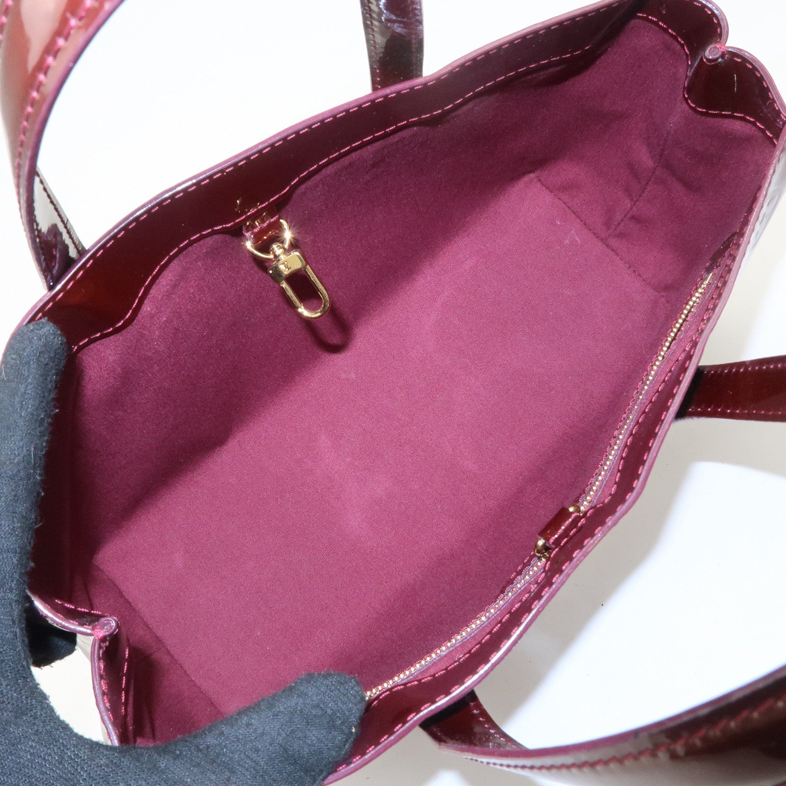 Louis Vuitton Monogram Vernis Wilshire PM Rouge Faurviste M91644 Used