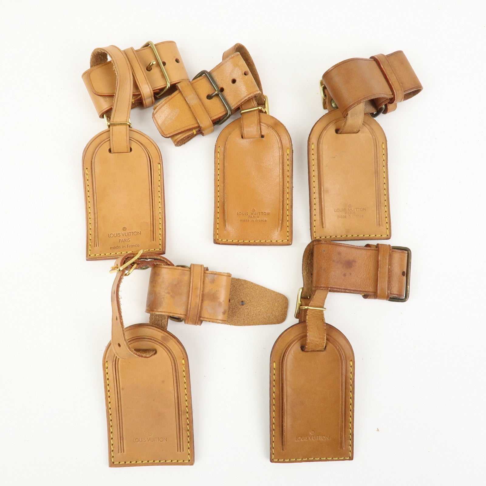 Louis Vuitton Set Of 20 Leather Name Tag & Poignet