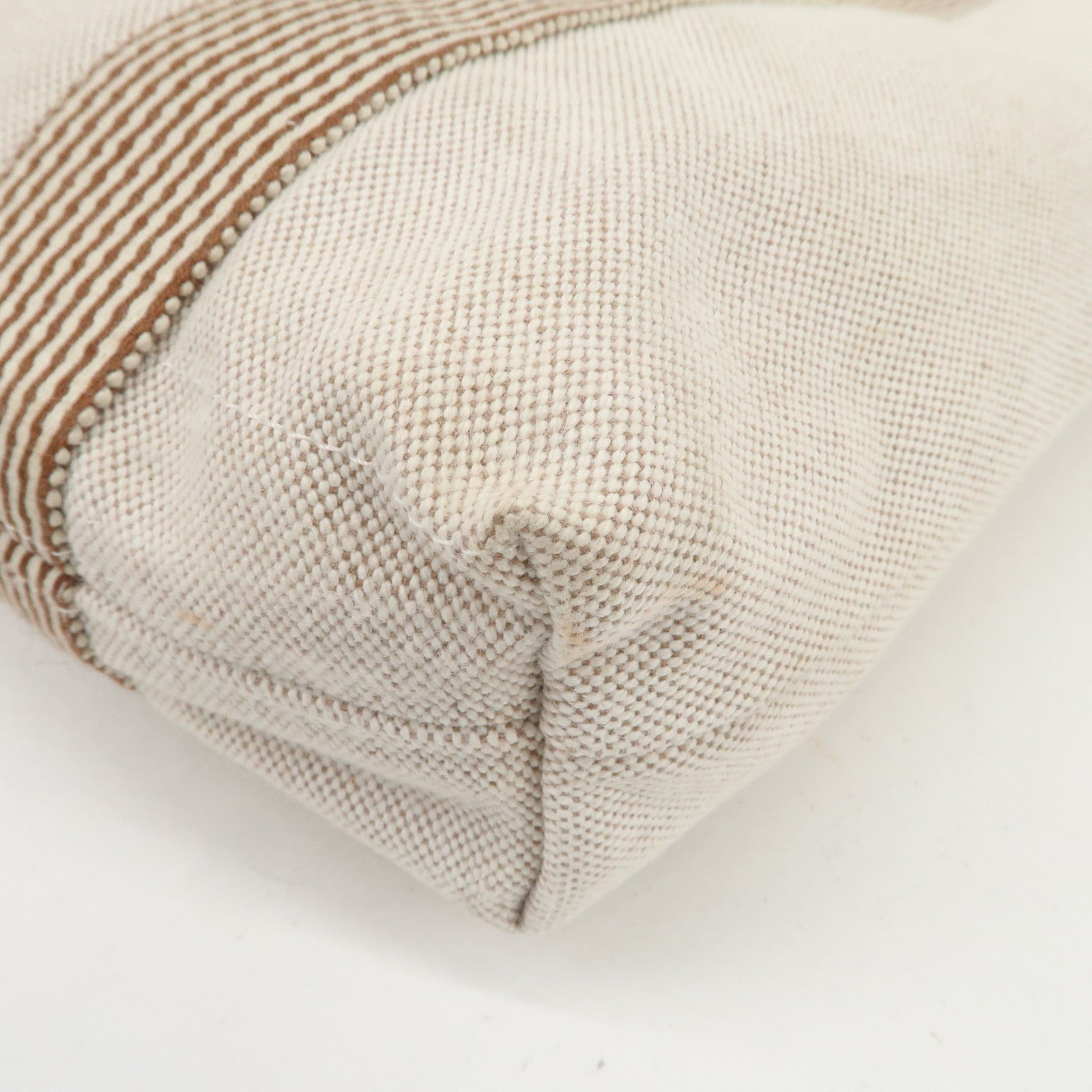 HERMES New Fourre Tout Toile Ash Tote Bag Hand Bag Beige